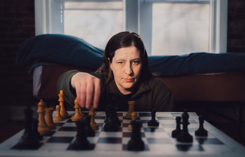 Jessica Lauser blind chess champion