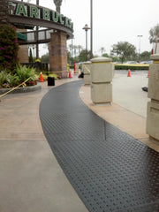 Truncated Domes on sidewalk in front of Starbucks