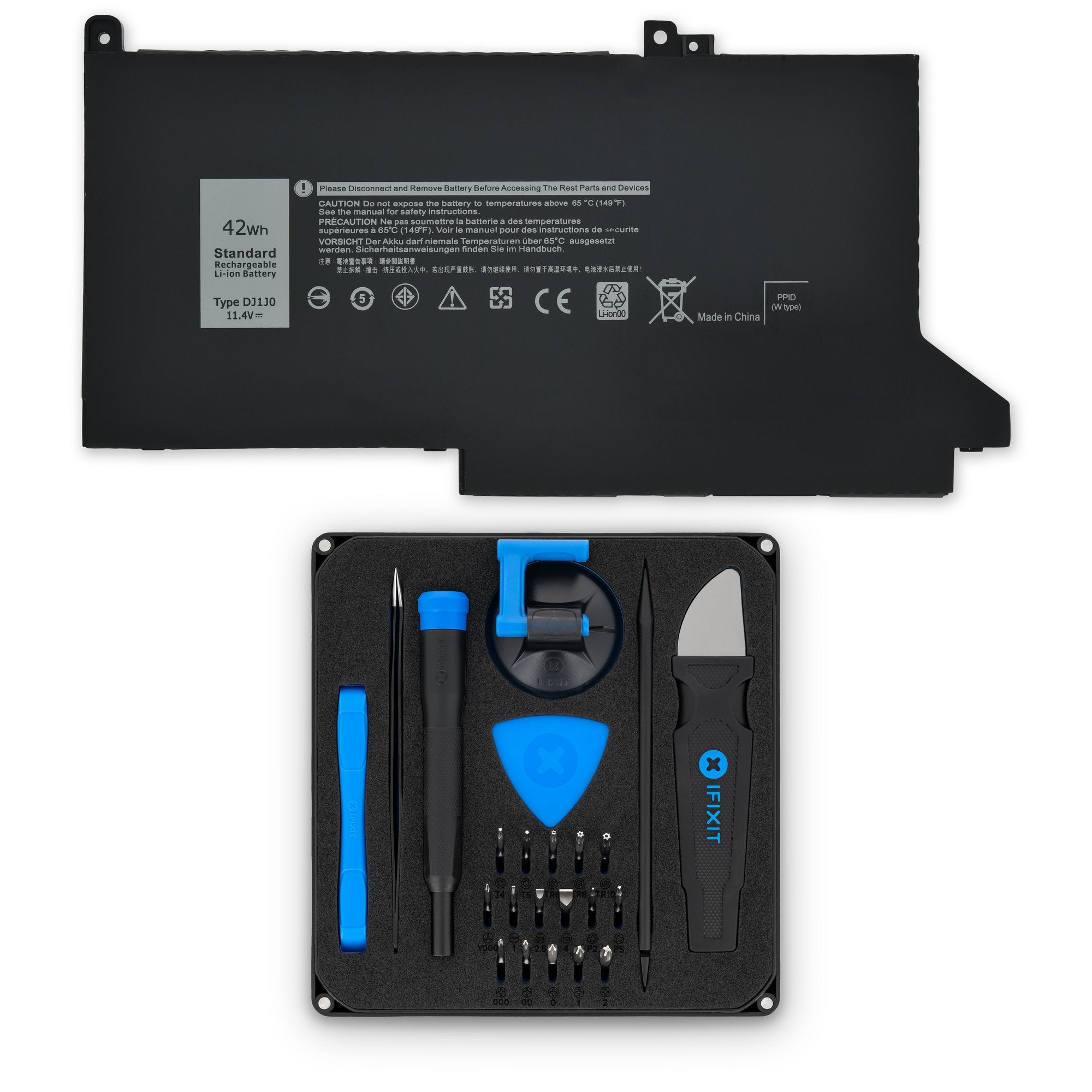 Dell F3YGT Battery New Fix Kit DJ1J0 42 Wh