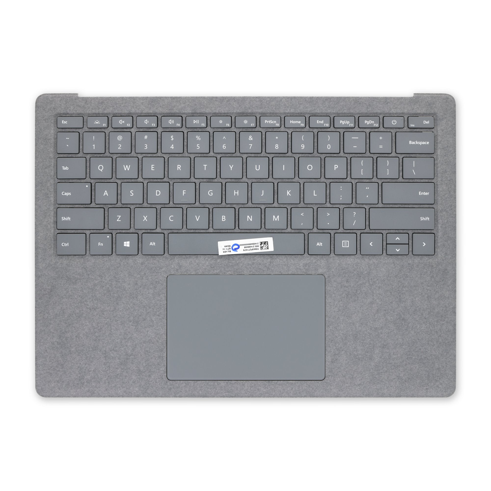 Surface Laptop 3 13.5" (Model 1867) Top Cover and Keyboard - Genuine Platinum New English Keyboard