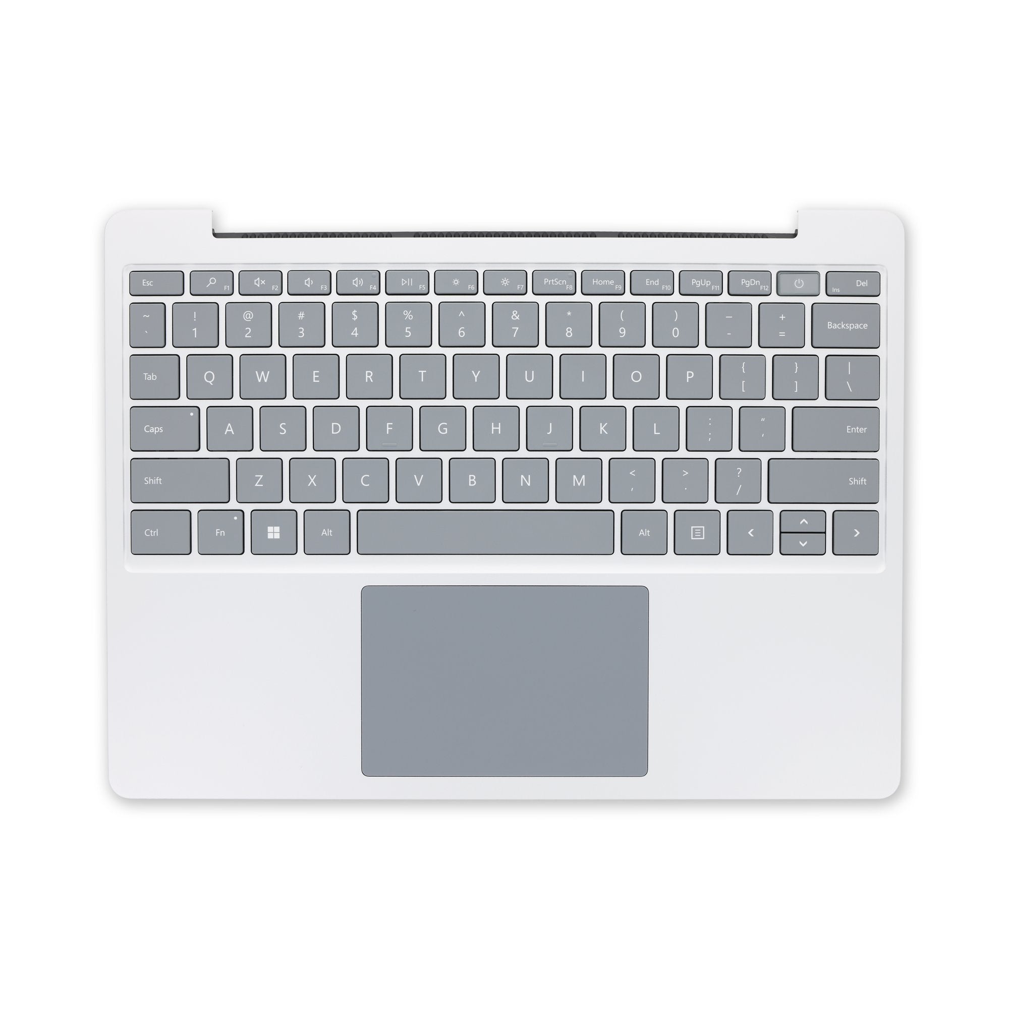 Surface Laptop Go 3 Top Cover and Keyboard - Genuine Platinum New English, US with Fingerprint Reader