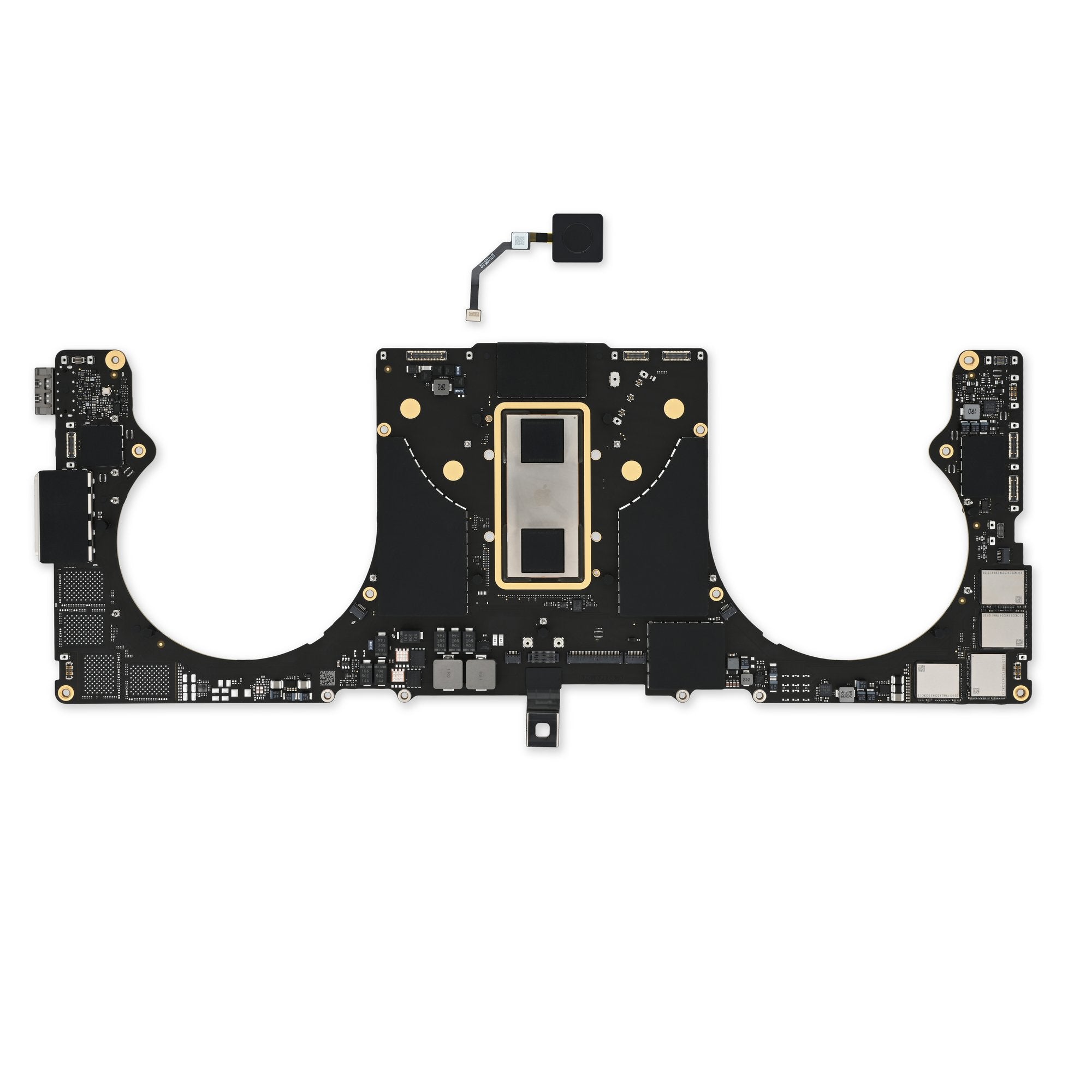 MacBook Pro 16" (2021 A2485 M1 Pro) 10-Core CPU/16-Core GPU Logic Board with Paired Touch ID Sensor 16 GB RAM 512 GB Used