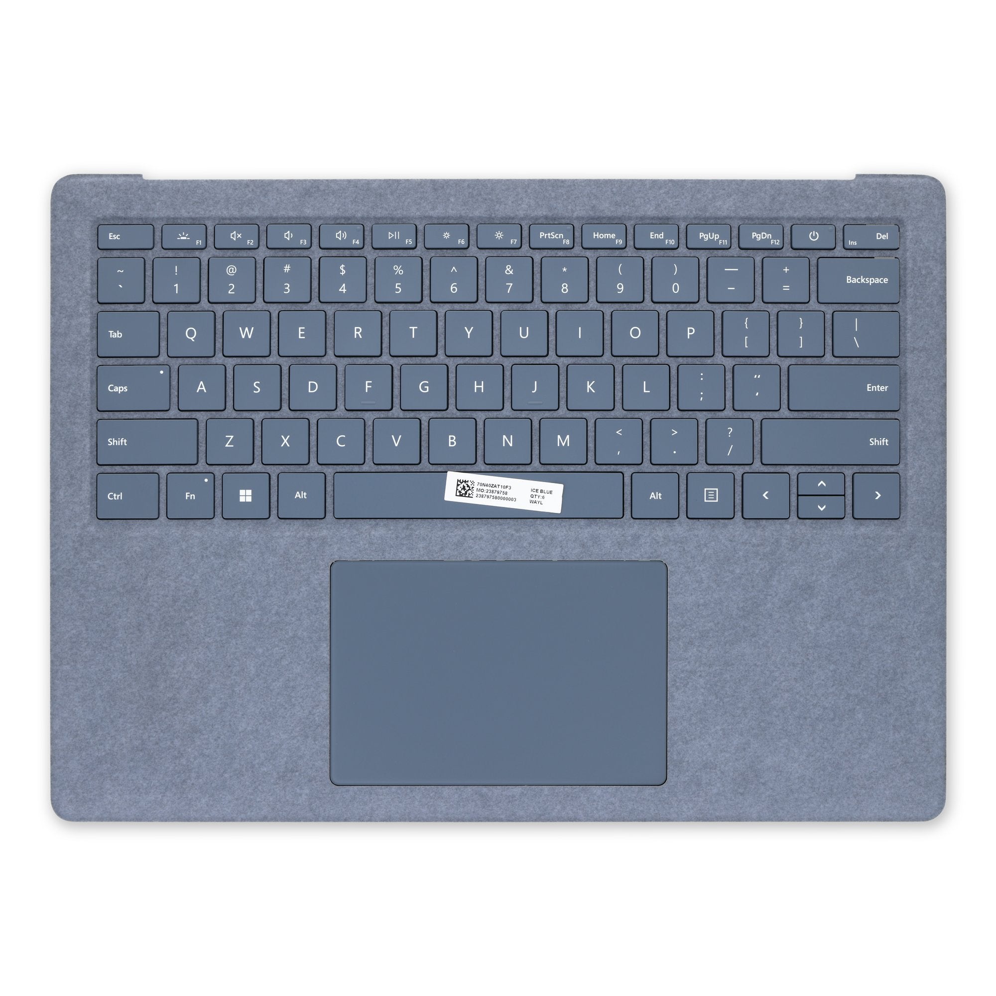 Surface Laptop 4 13.5" (Model 1950, 1958) Top Cover and Keyboard - Genuine Ice Blue New English Keyboard