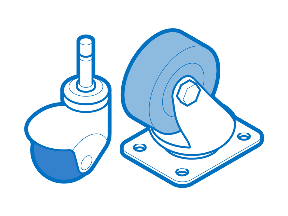 5304534832 - Frigidaire Dishwasher Dishrack Wheel & Bushing Assembly