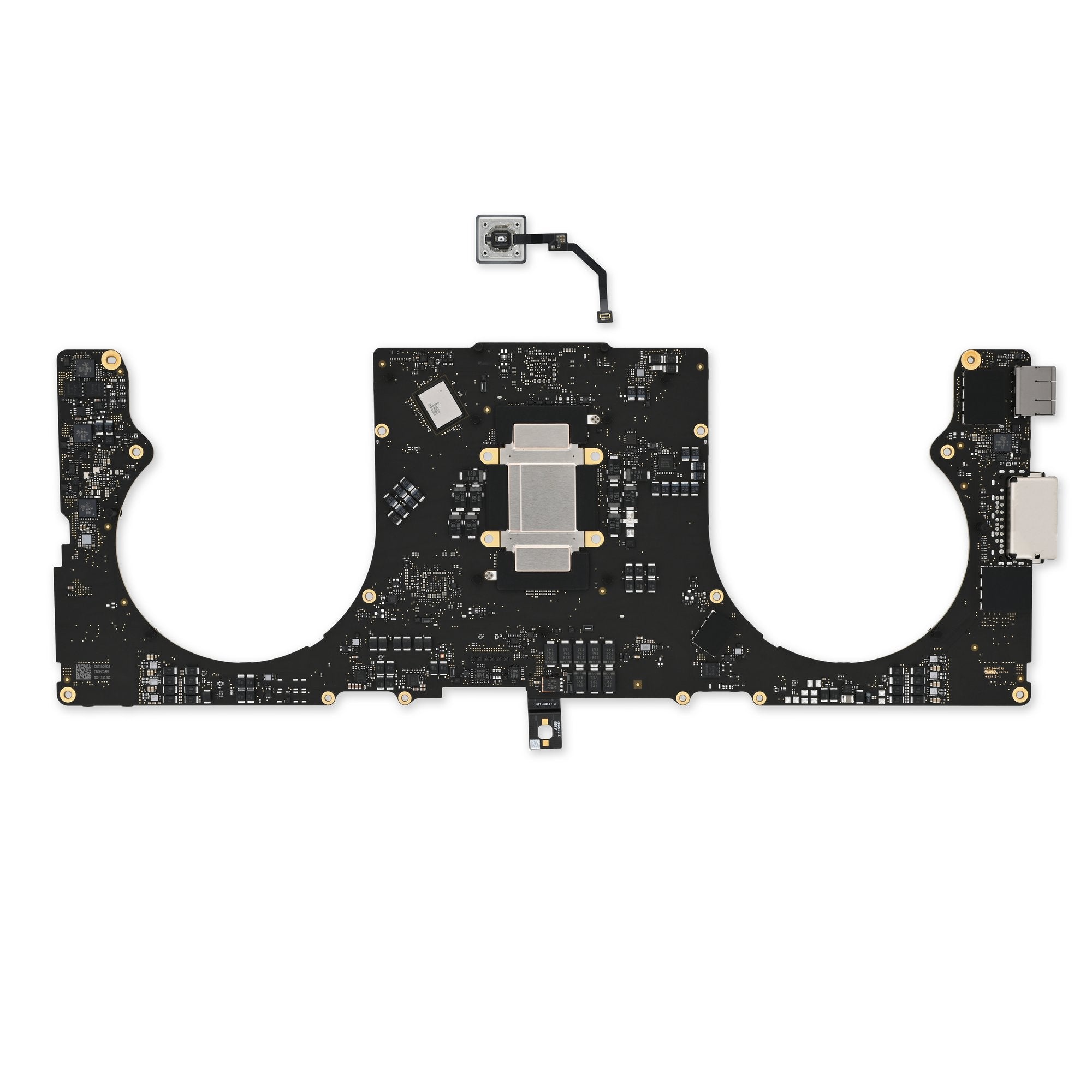 MacBook Pro 16" (2021 A2485 M1 Pro) 10-Core CPU/16-Core GPU Logic Board with Paired Touch ID Sensor 16 GB RAM 512 GB Used