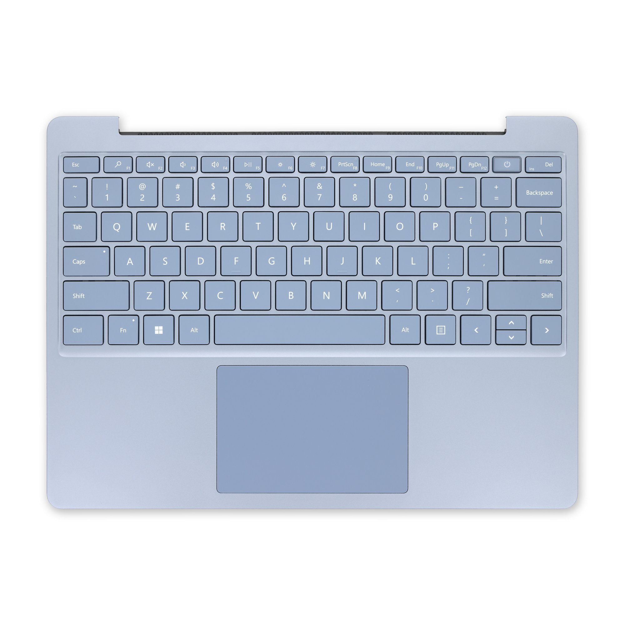 Surface Laptop Go 2 Top Cover and Keyboard - Genuine Ice Blue New English Keyboard with Finger Print Sensor