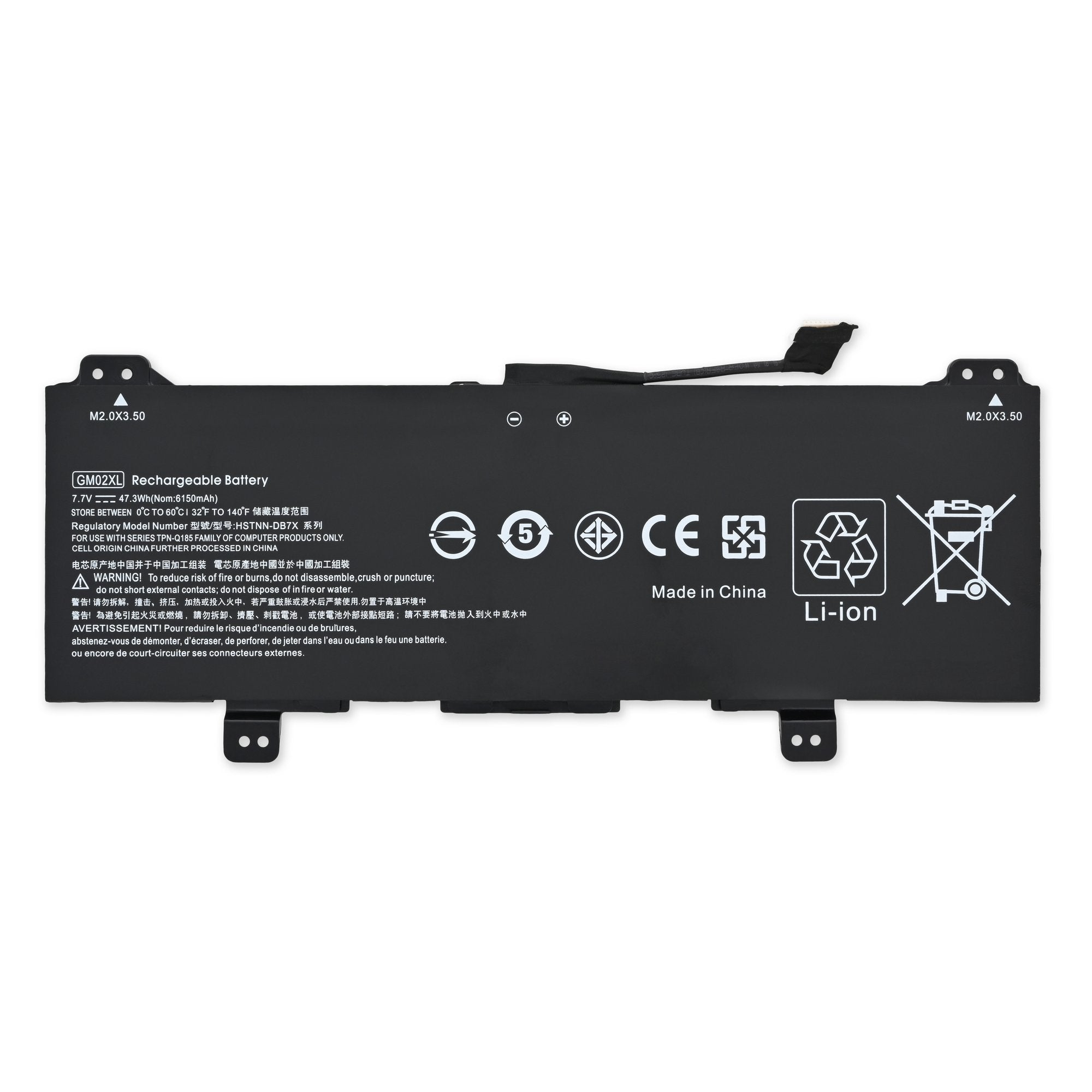 HP GM02XL Battery New Part Only