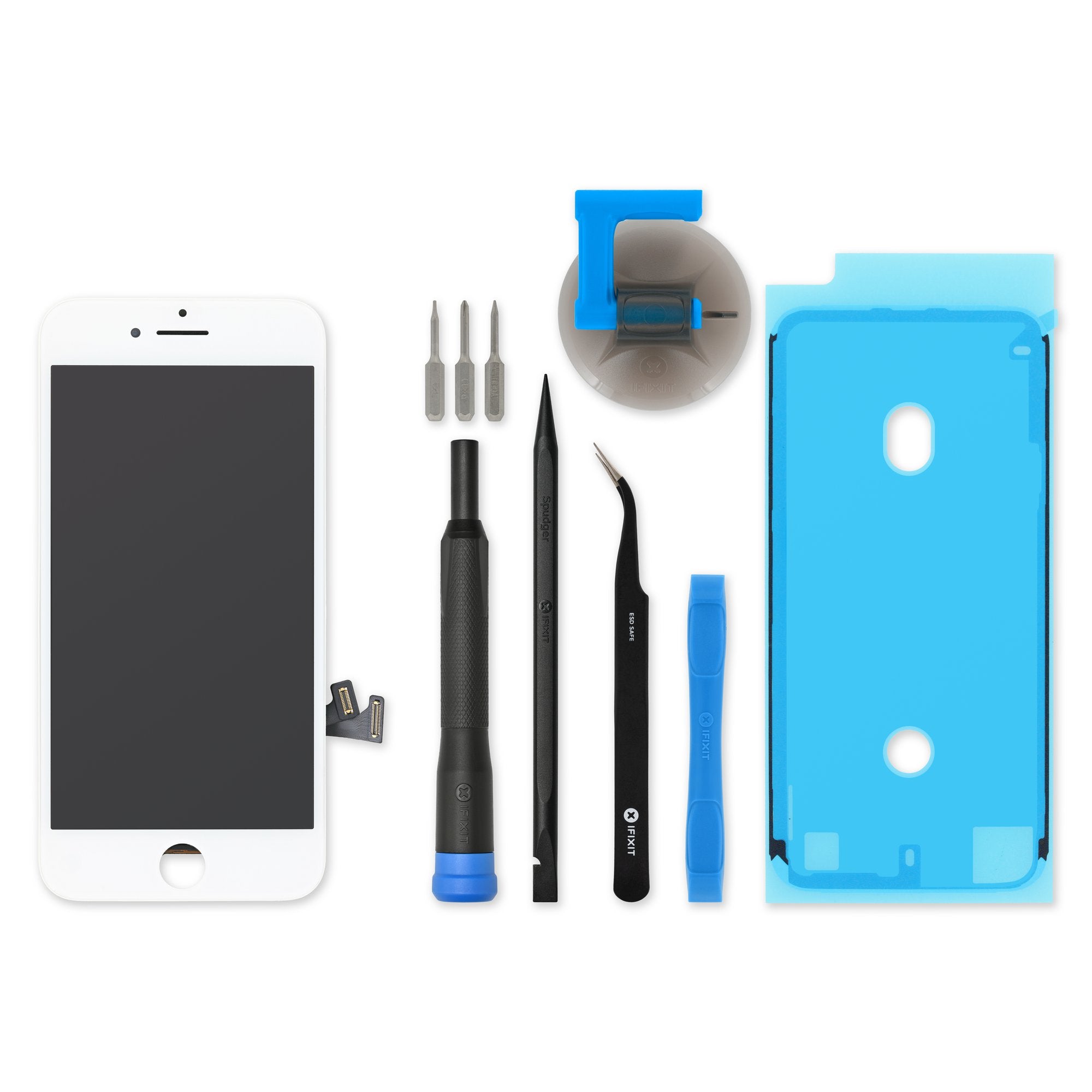 Apple iPhone 6 ( 4.7 INCHES ) Front glass screen replacement repair kit  BLACK
