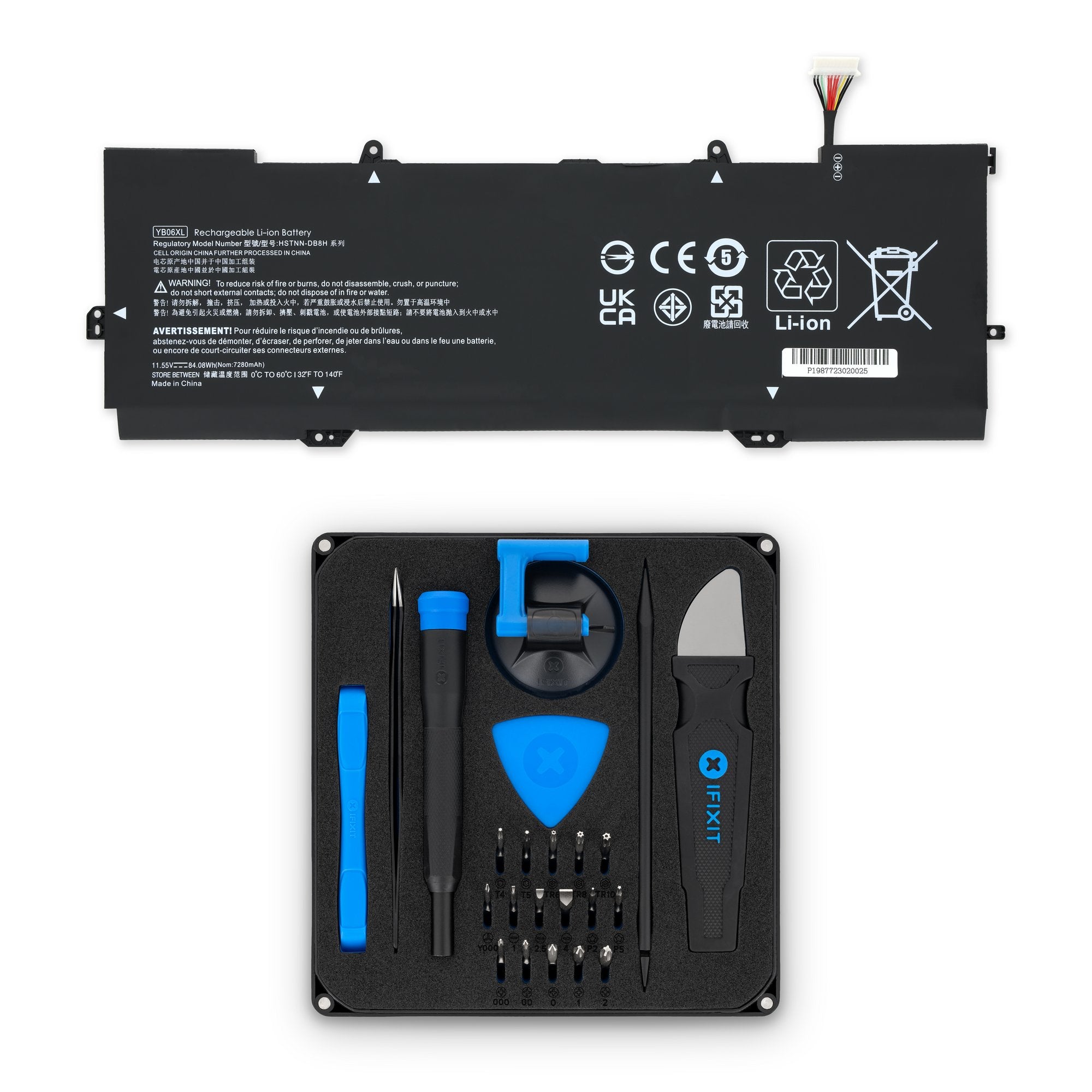 HP YB06XL Spectre x360 15 Laptop Battery New Fix Kit