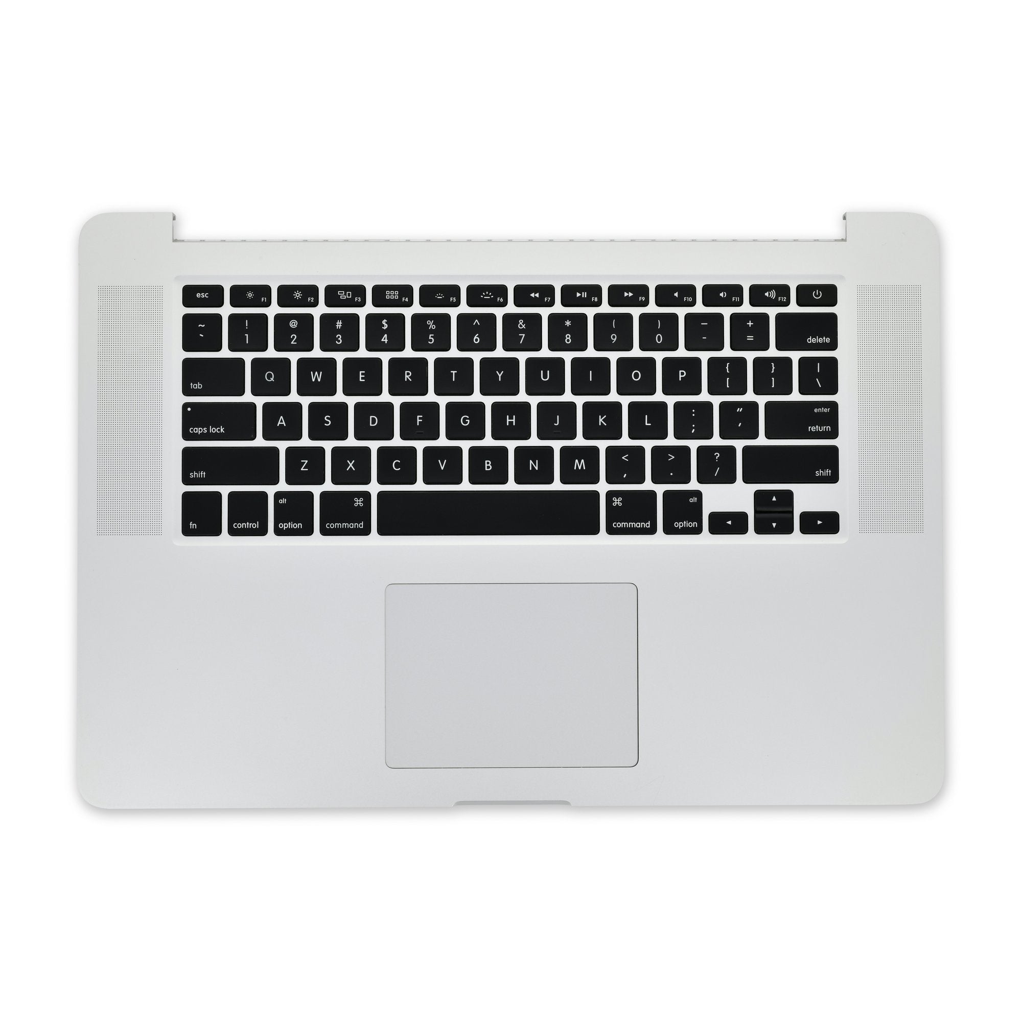 MacBook Pro 15" Retina (Late 2013-Mid 2014) Upper Case Assembly Used, C-Stock With Trackpad, Without Battery