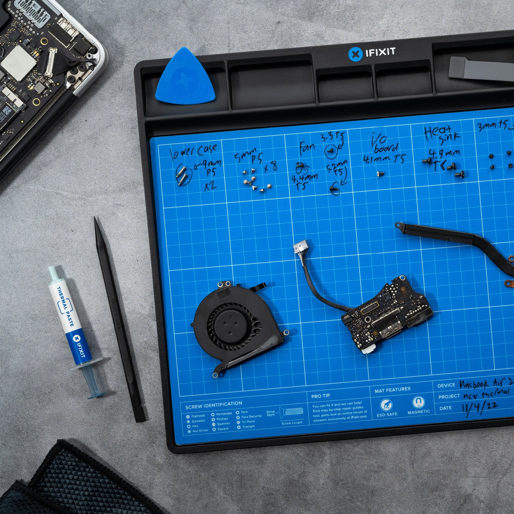  HowFixit Magnetic Project Mat - Organize and