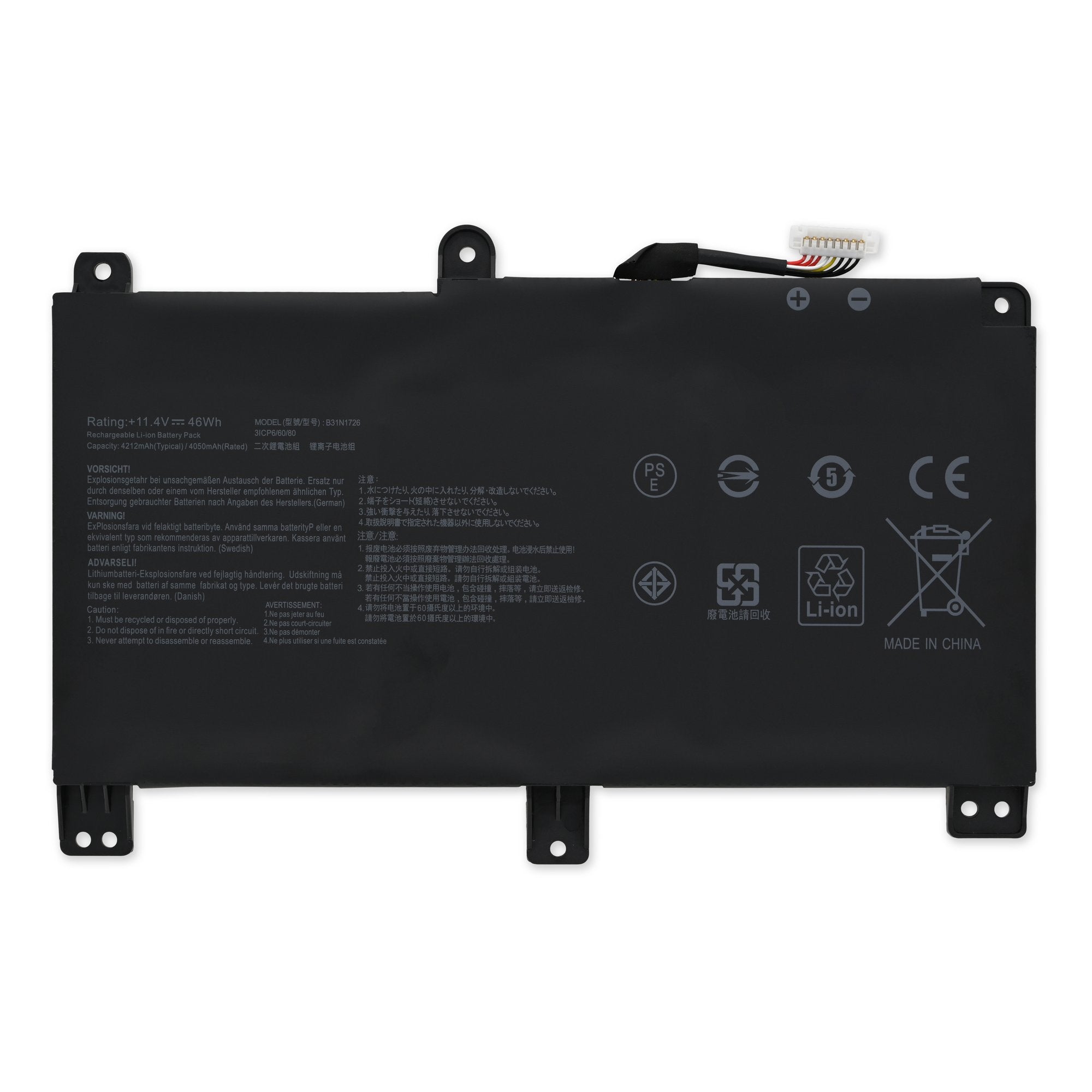 Asus B31N1726 Battery New Part Only 46 Wh