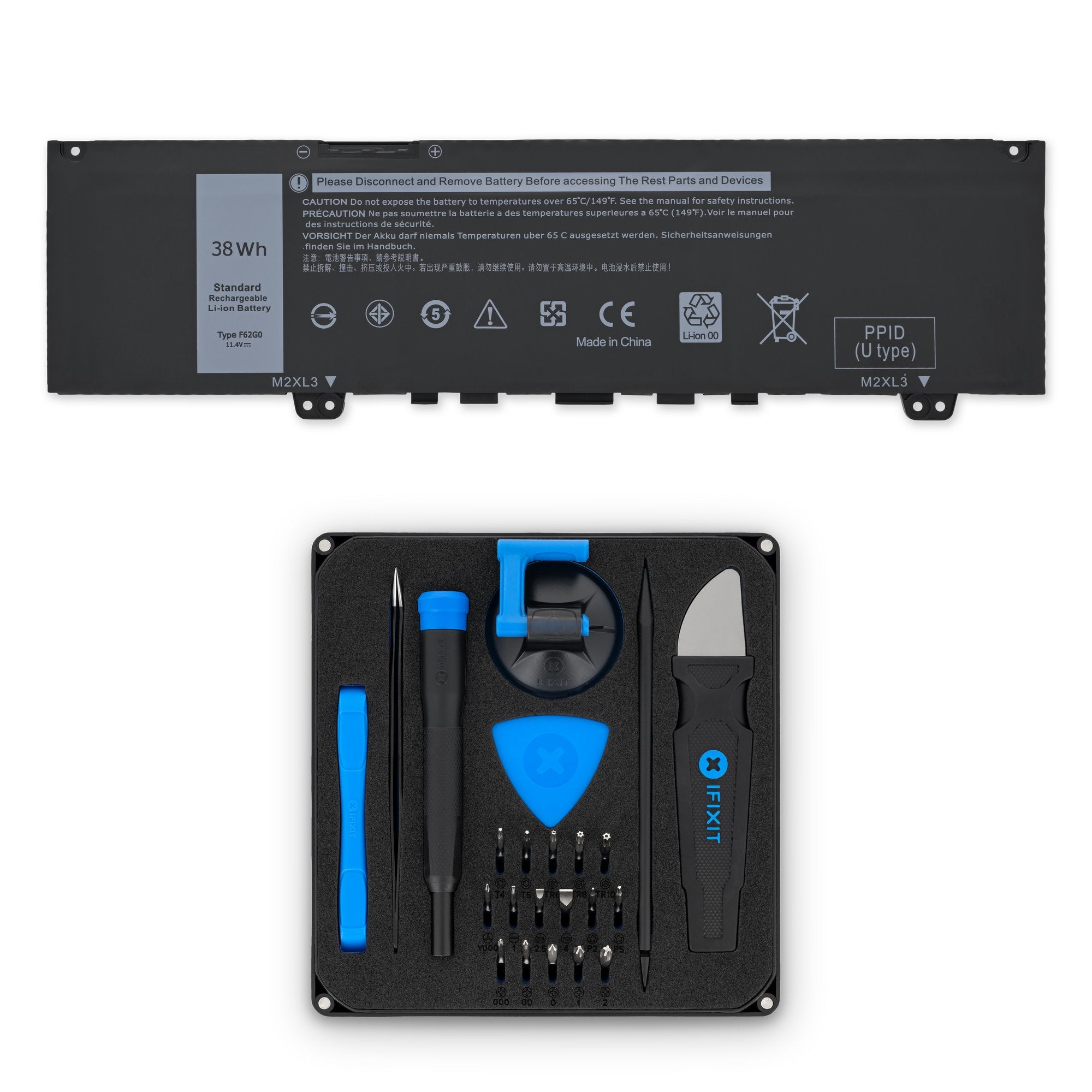 Dell Inspiron 13 5370, 7370, 7373, and 7380 Battery New Fix Kit