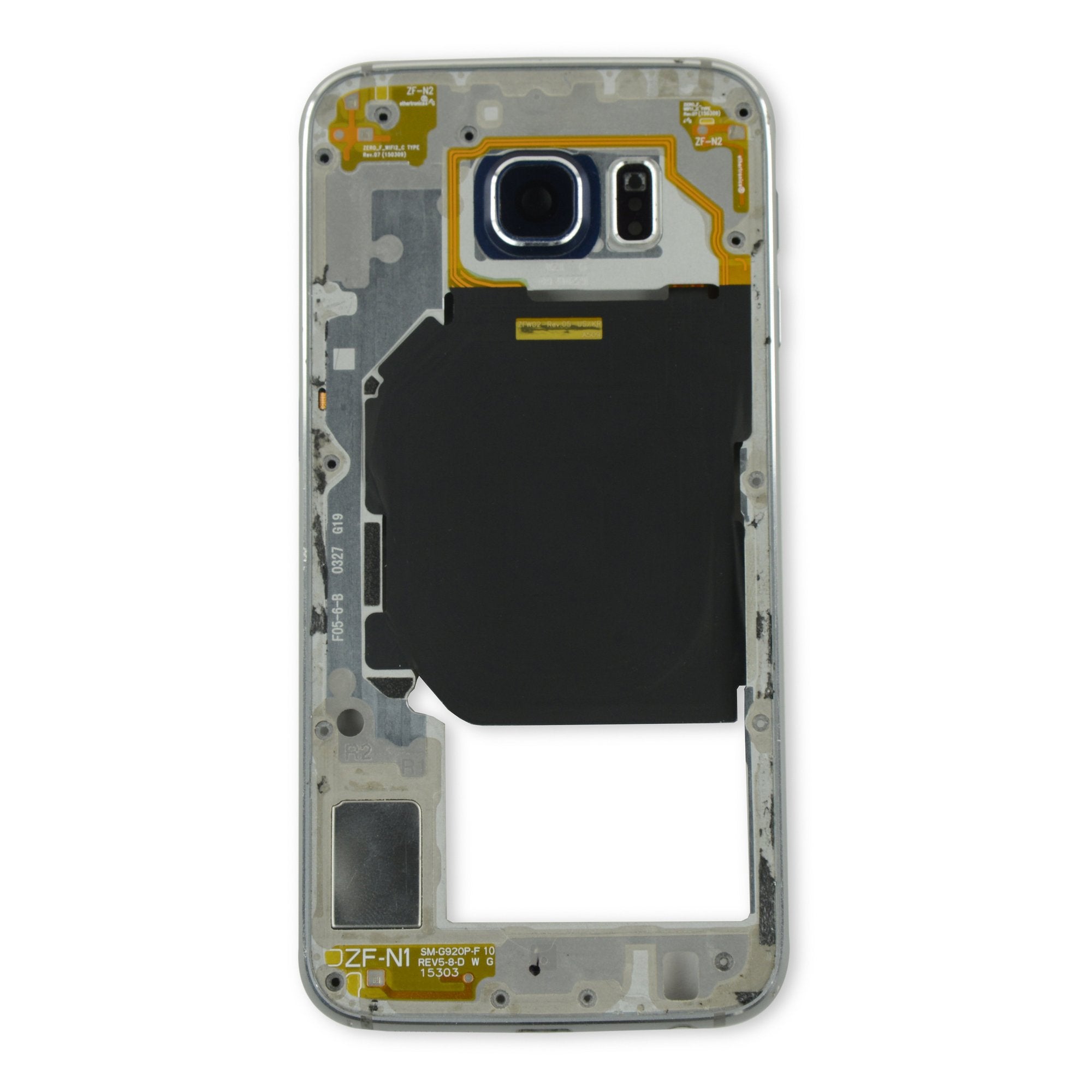 Galaxy S6 Midframe (Sprint) White Used, A-Stock