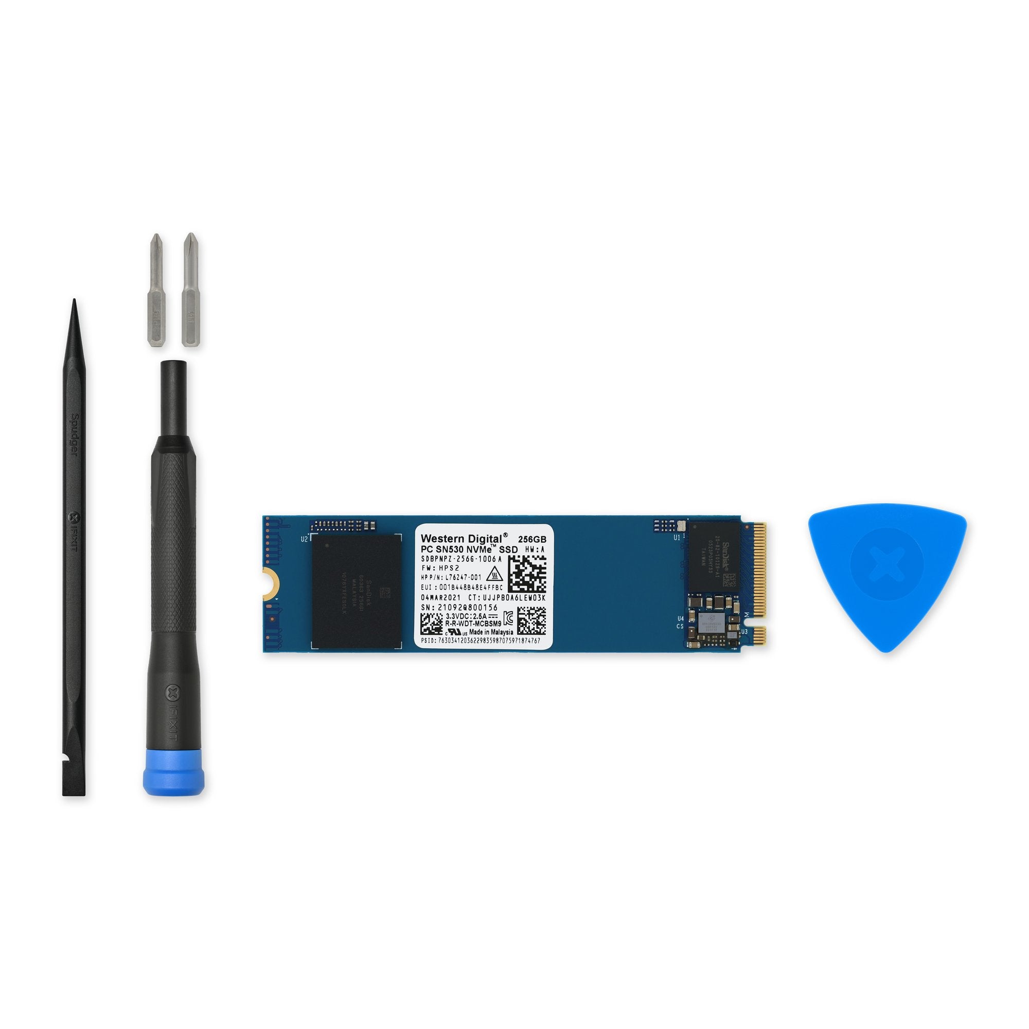 HP PCIe NVMe SSD - Genuine 256 GB New Fix Kit