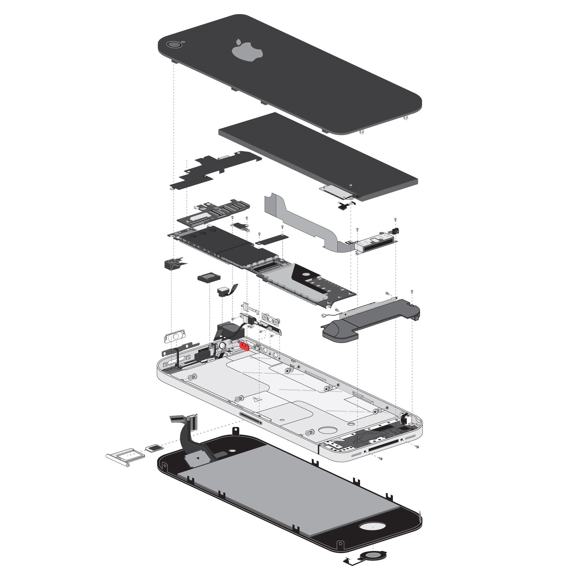 iPhone 4 (GSM/AT&T) Vibrate/Ring Switch