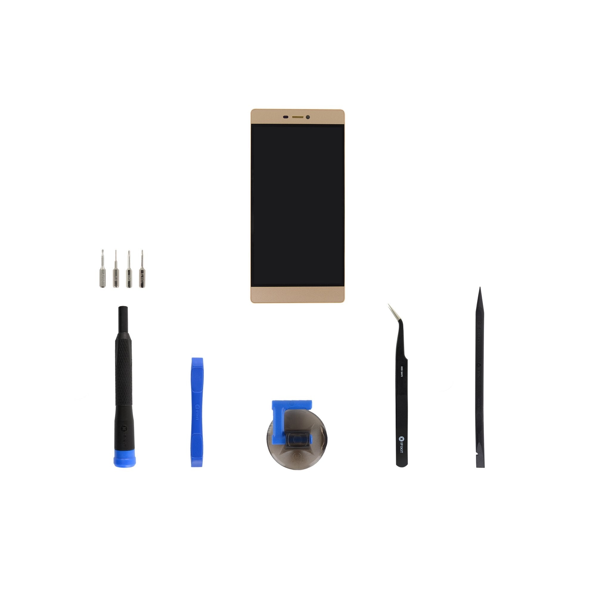 Huawei P8 Screen Gold New Fix Kit