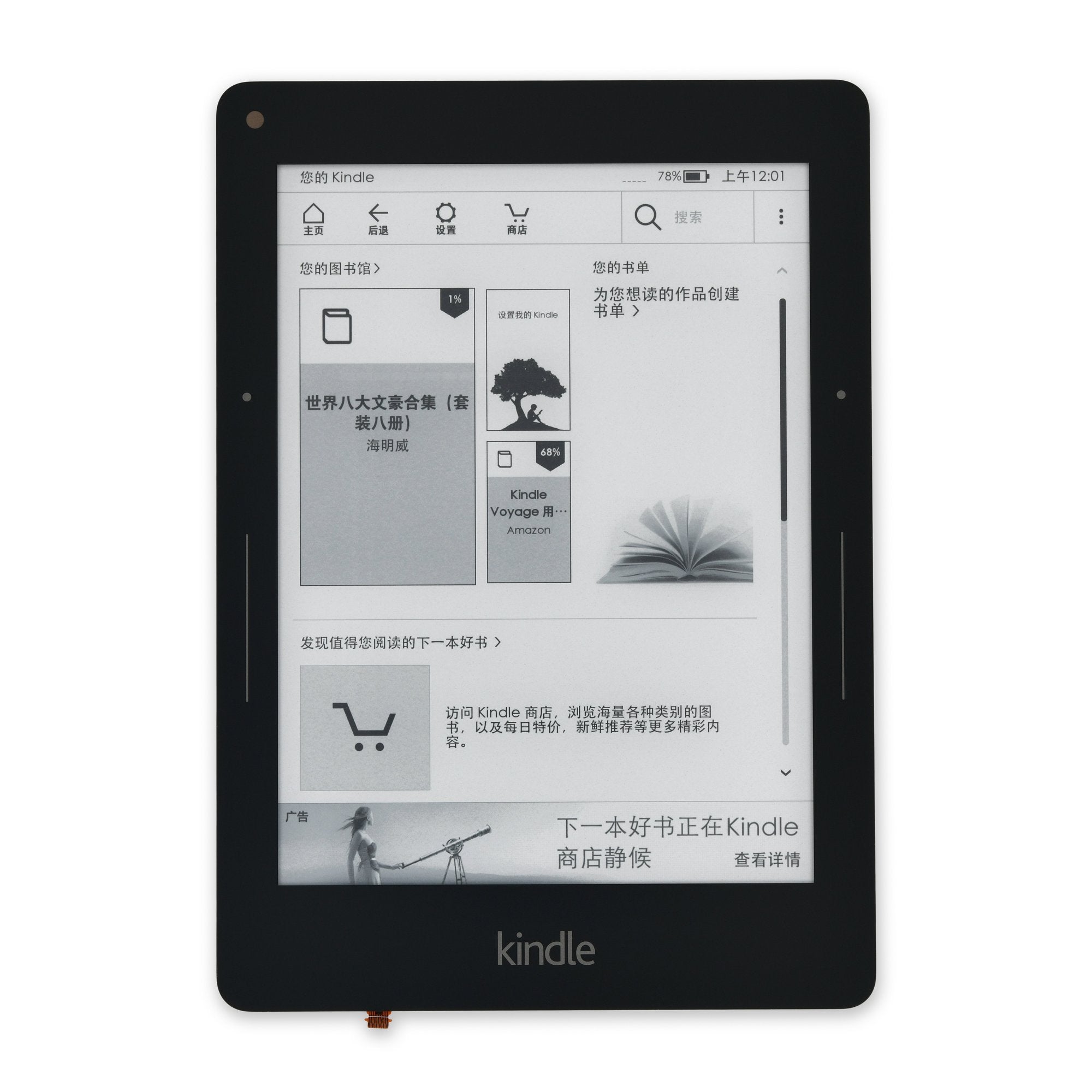 Kindle Voyage Screen