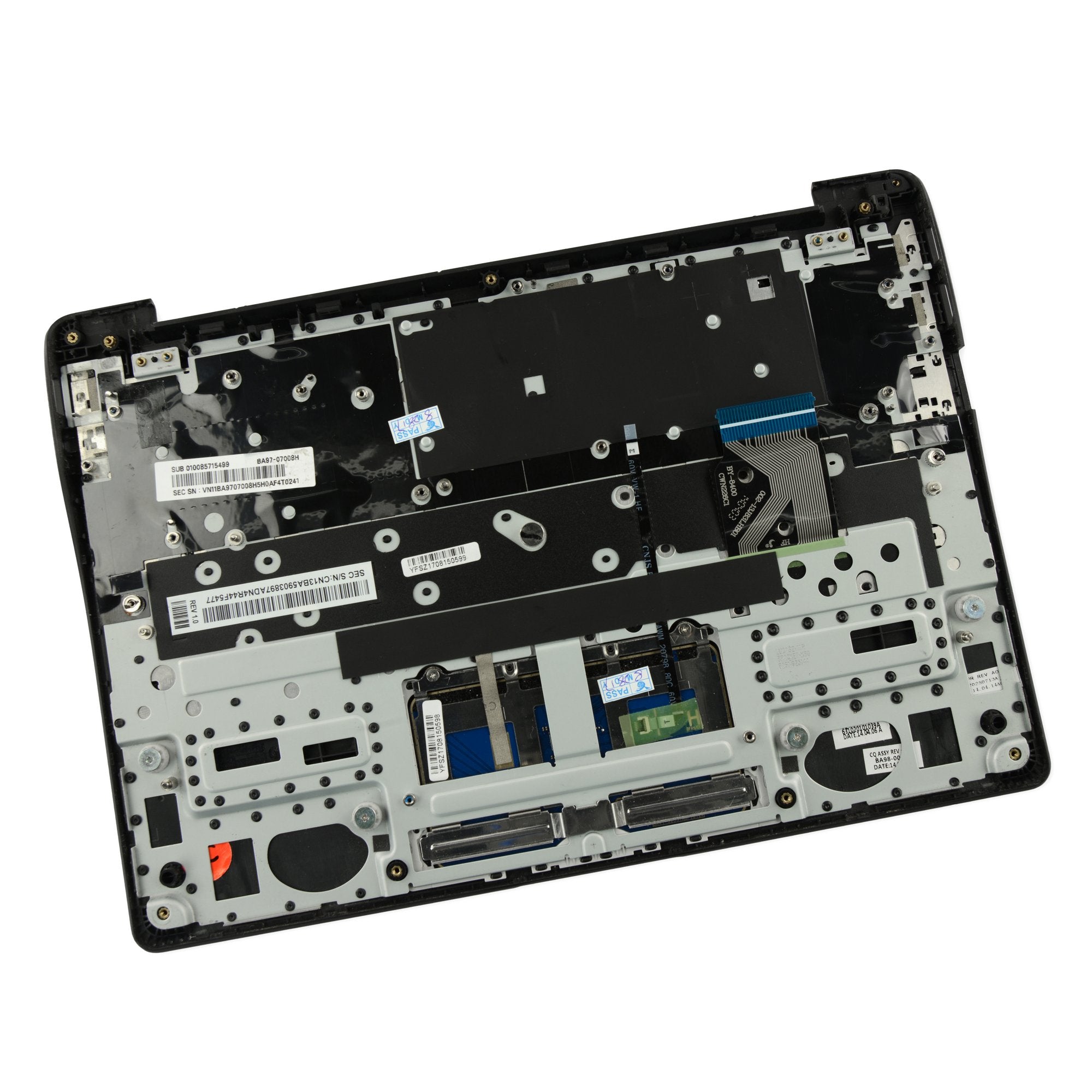 Samsung Chromebook XE503C12 Palmrest Keyboard Touchpad Assembly Black Used, A-Stock