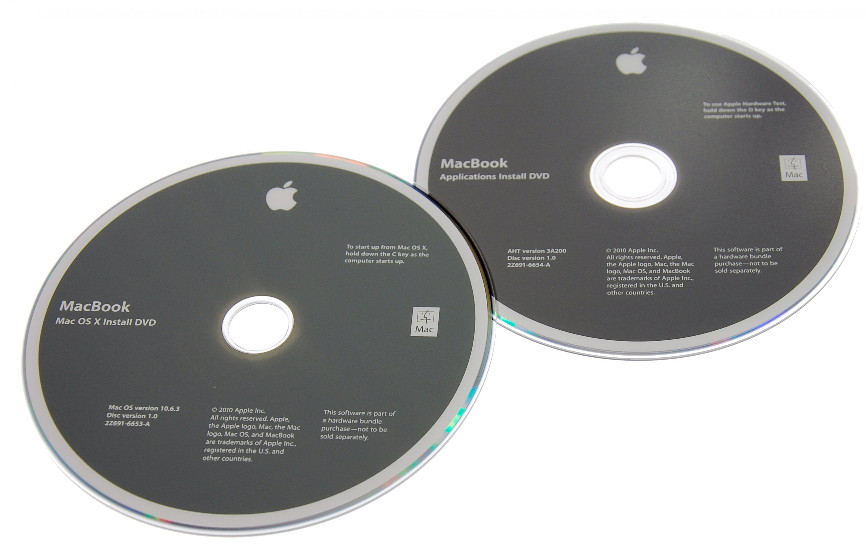 MacBook Unibody (A1342 Mid 2010) Restore DVDs