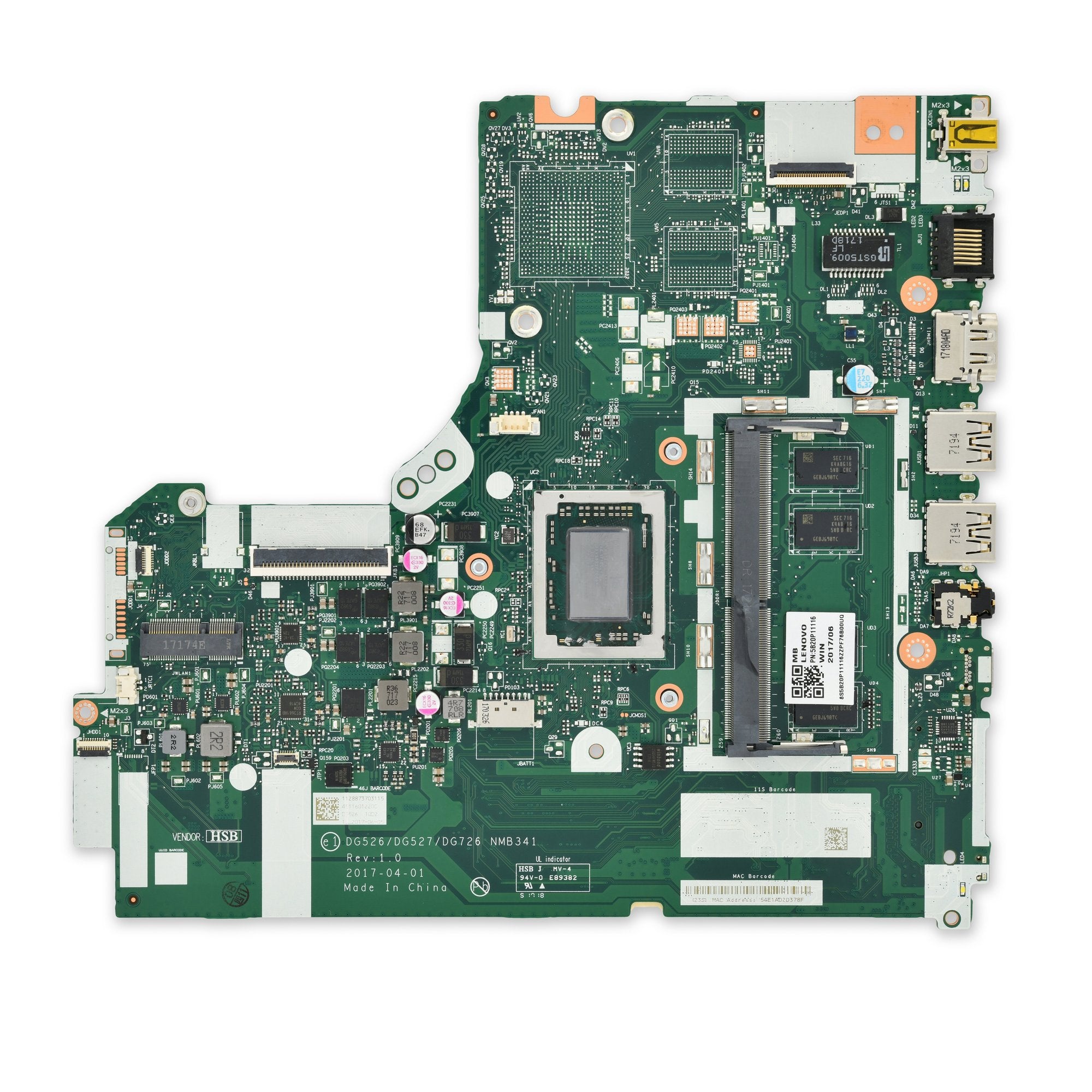 Lenovo IdeaPad 320-15 Motherboard AMD A12-9720P Used