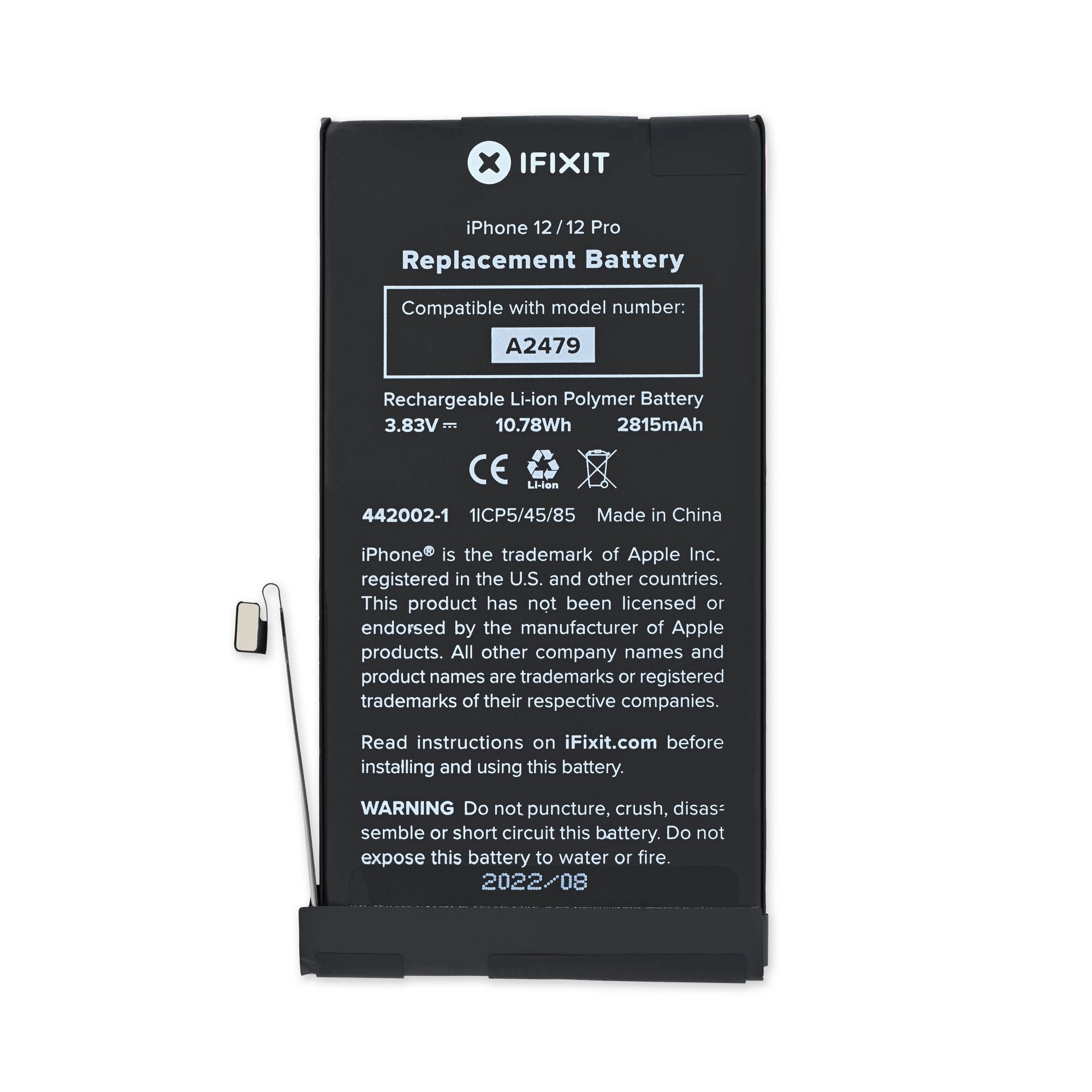 iPhone 12/12 Pro Battery: Replacement Part / Repair Kit