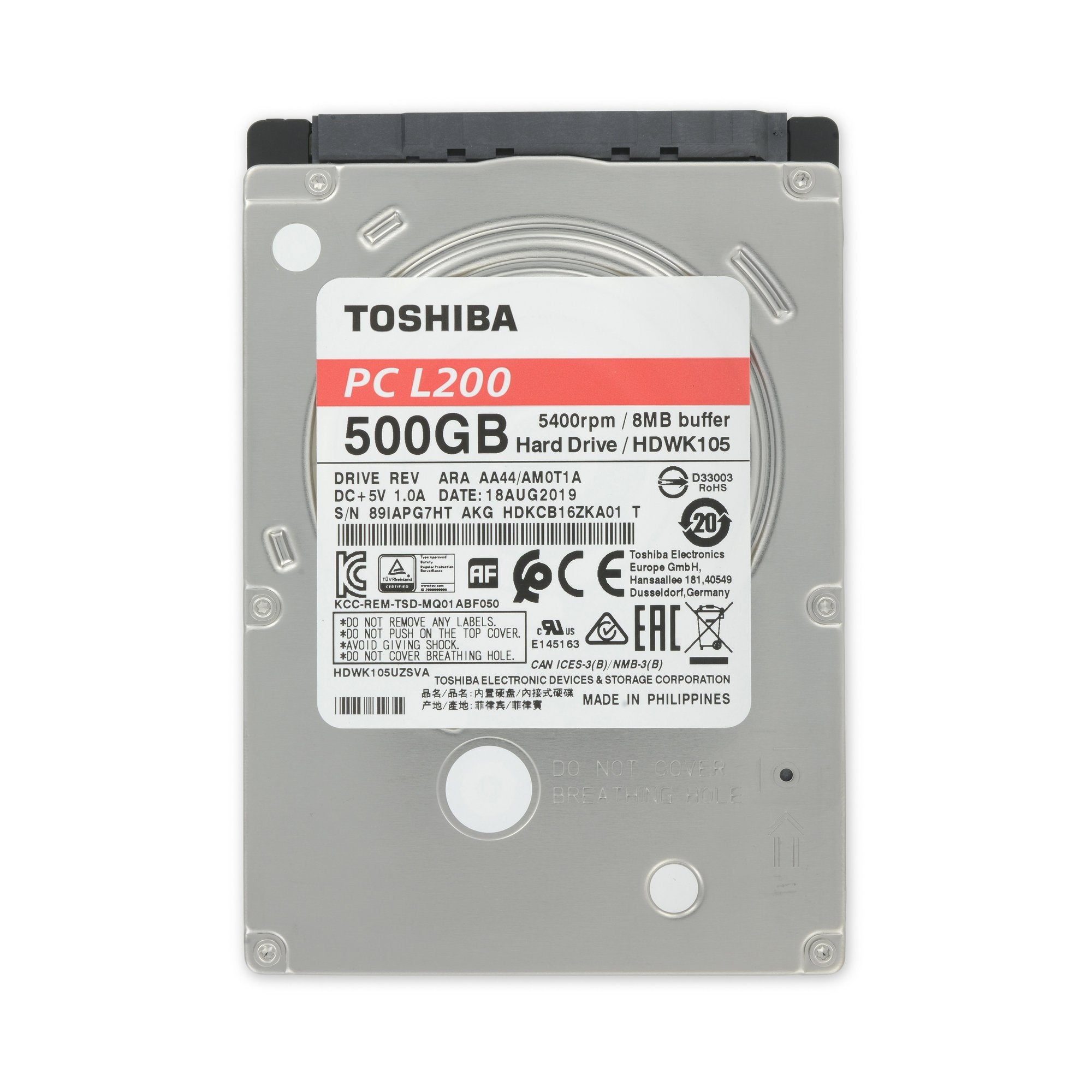 500 GB 5400 RPM 2.5" Hard Drive New