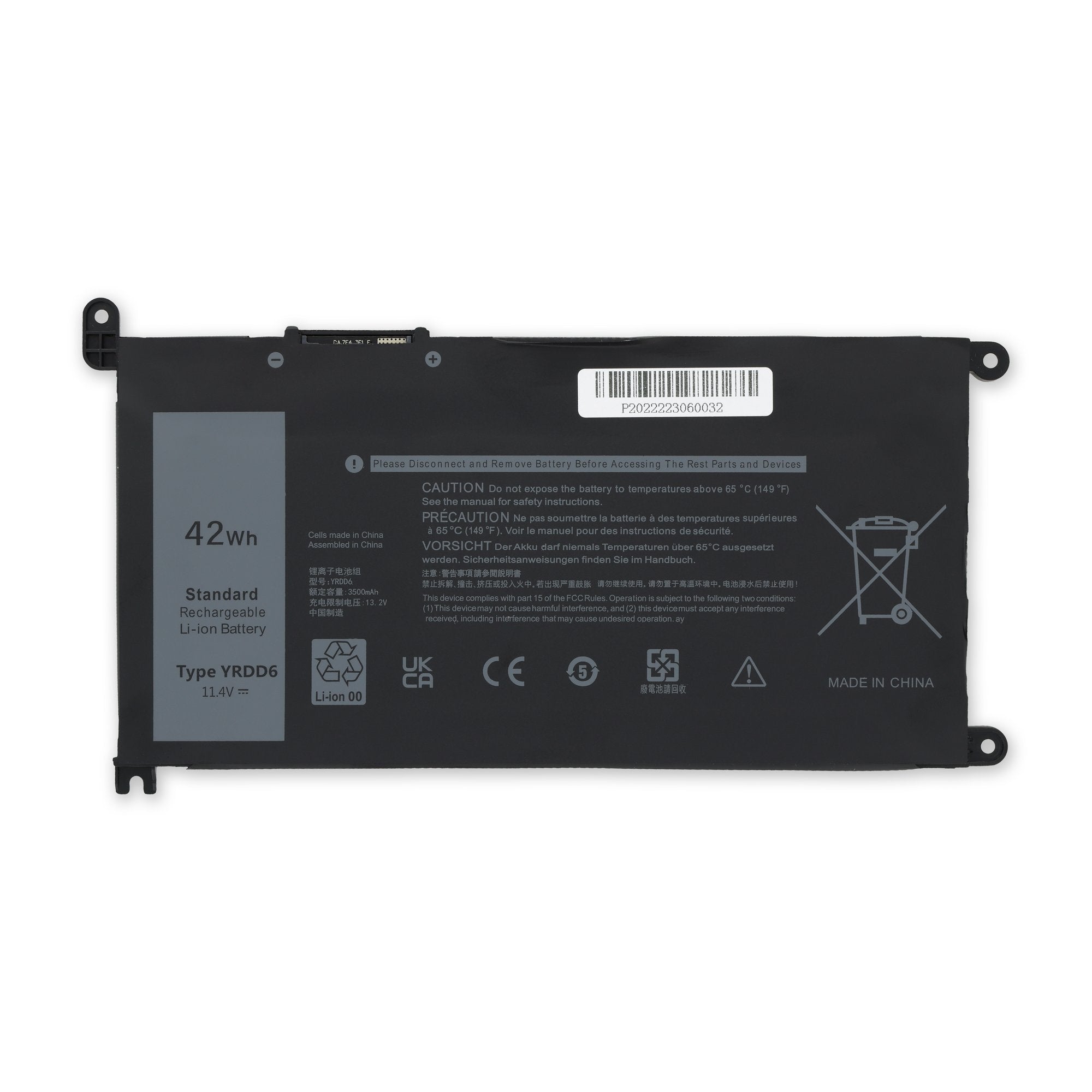 Dell YRDD6 Laptop Battery New Part Only