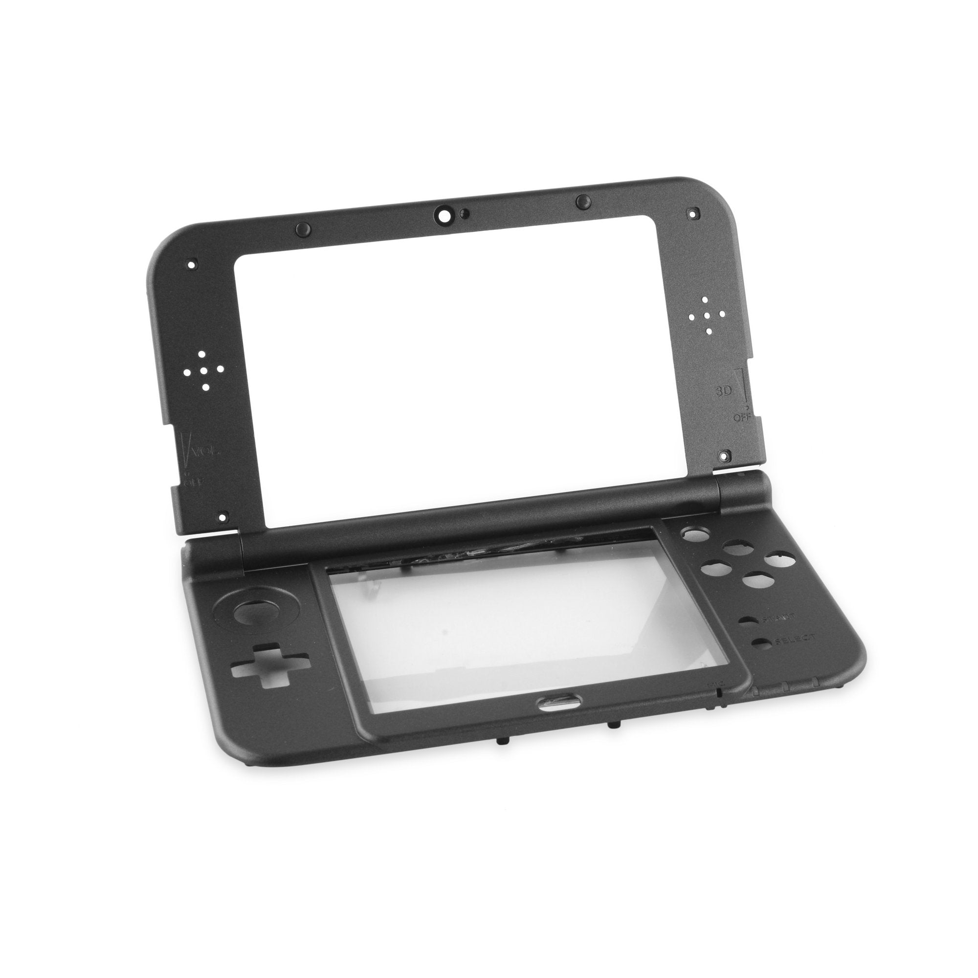 Nintendo 3DS XL (2015) Midframe & Digitizer Black Used, A-Stock