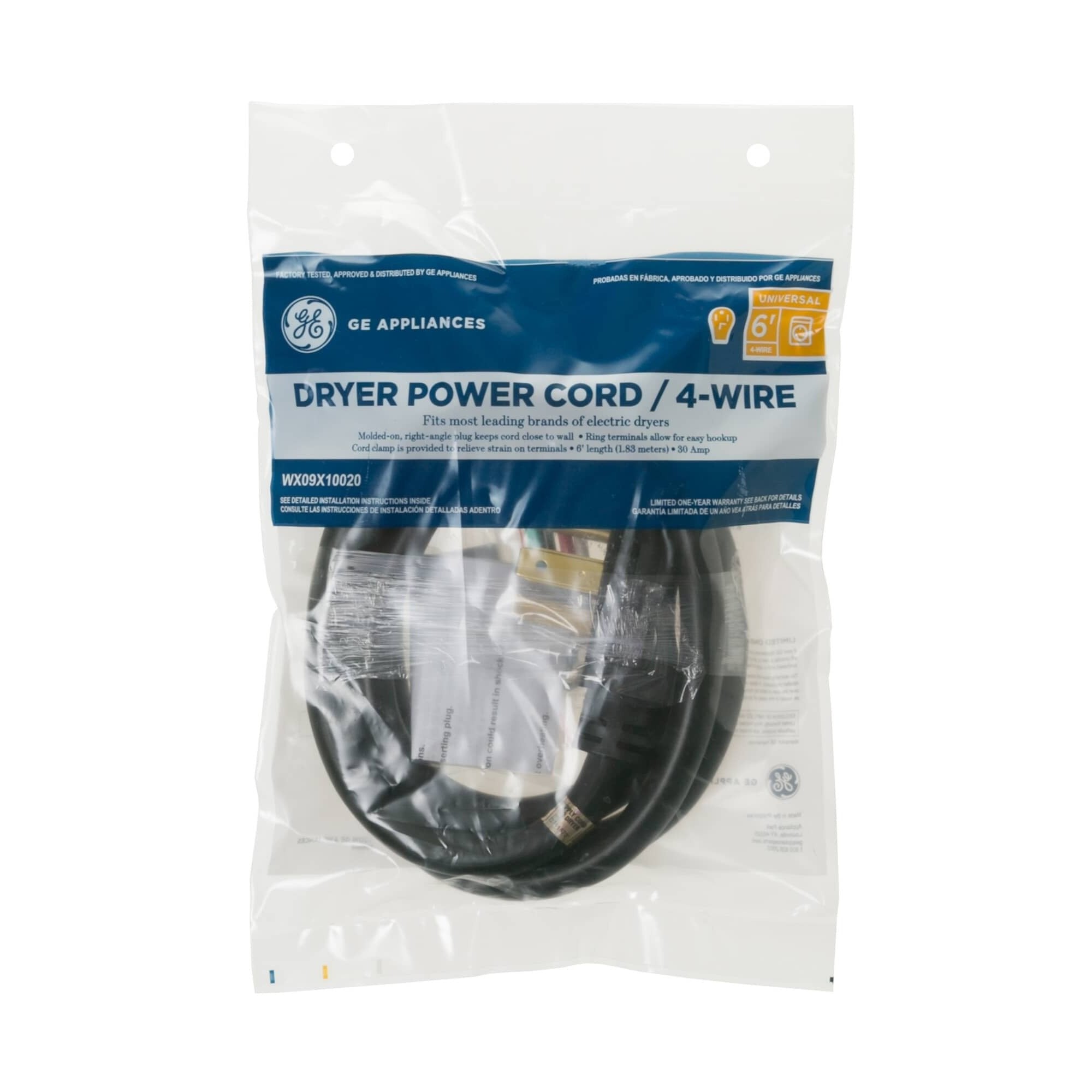WX09X10020 - GE Washer Power Cord New