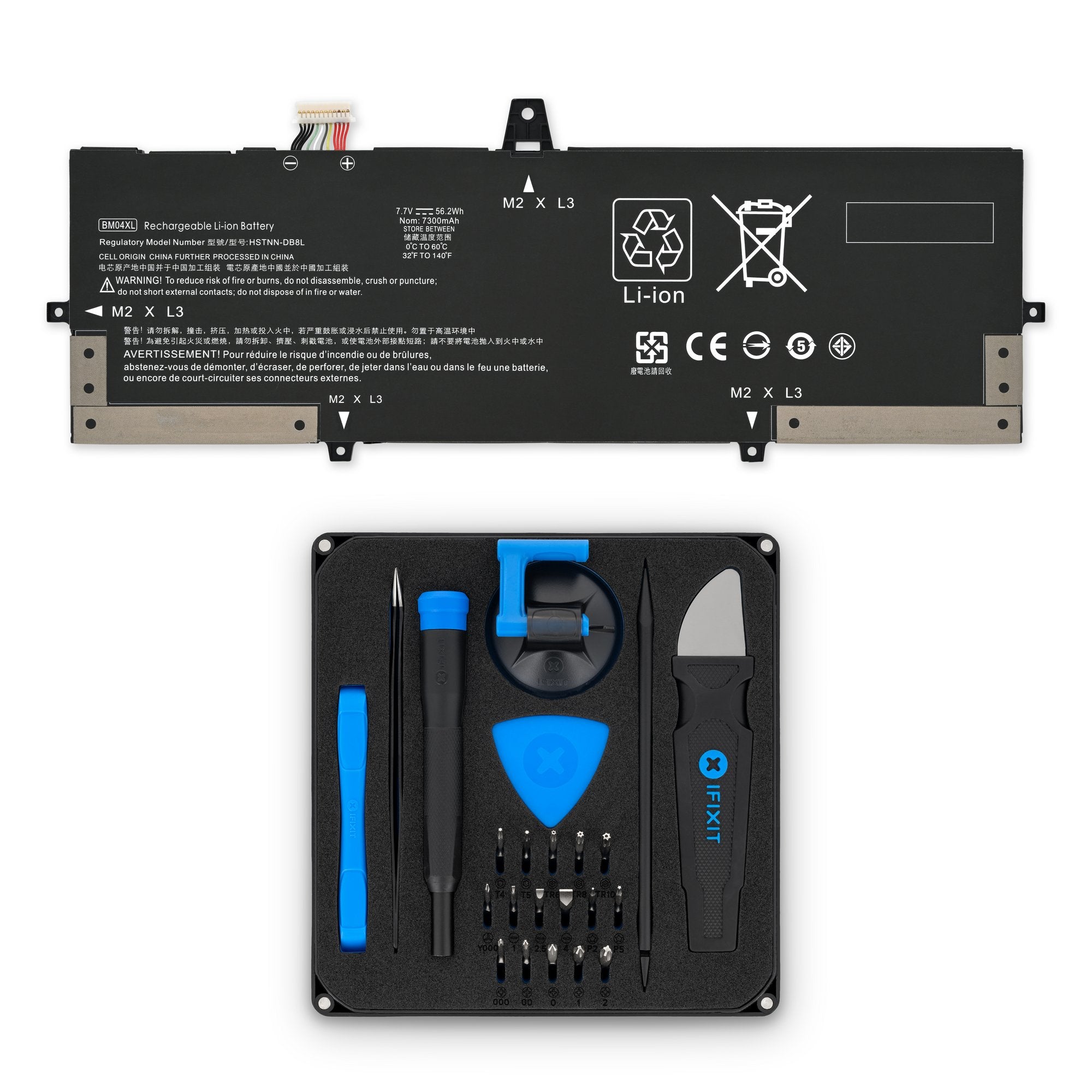 HP EliteBook X360 1030 G3 Battery New Fix Kit