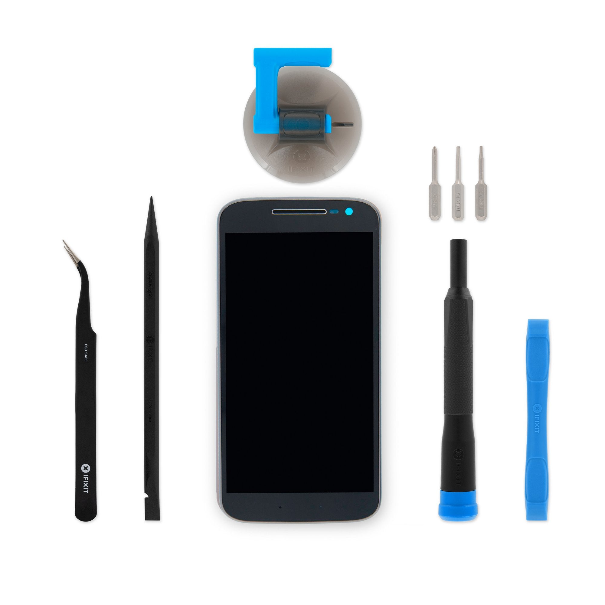 Moto G4 Screen - Genuine Black New Fix Kit