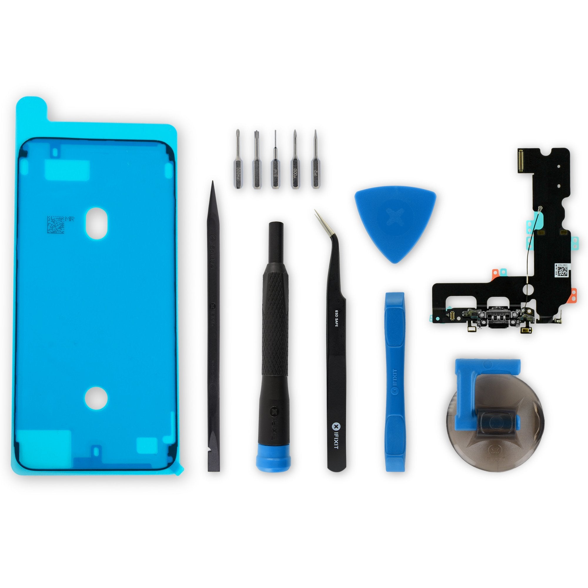 iPhone 7 Plus Lightning Connector Assembly Black New Fix Kit