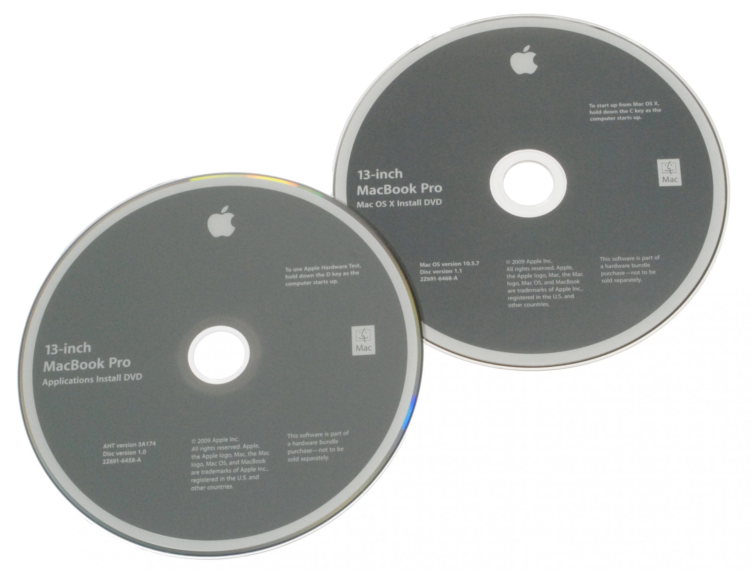 MacBook Pro 13" Unibody (Mid 2009) Restore DVDs