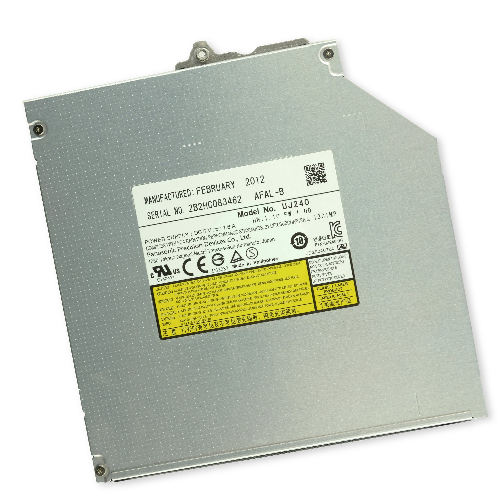 Asus G75VW-DS73-3D Optical Drive