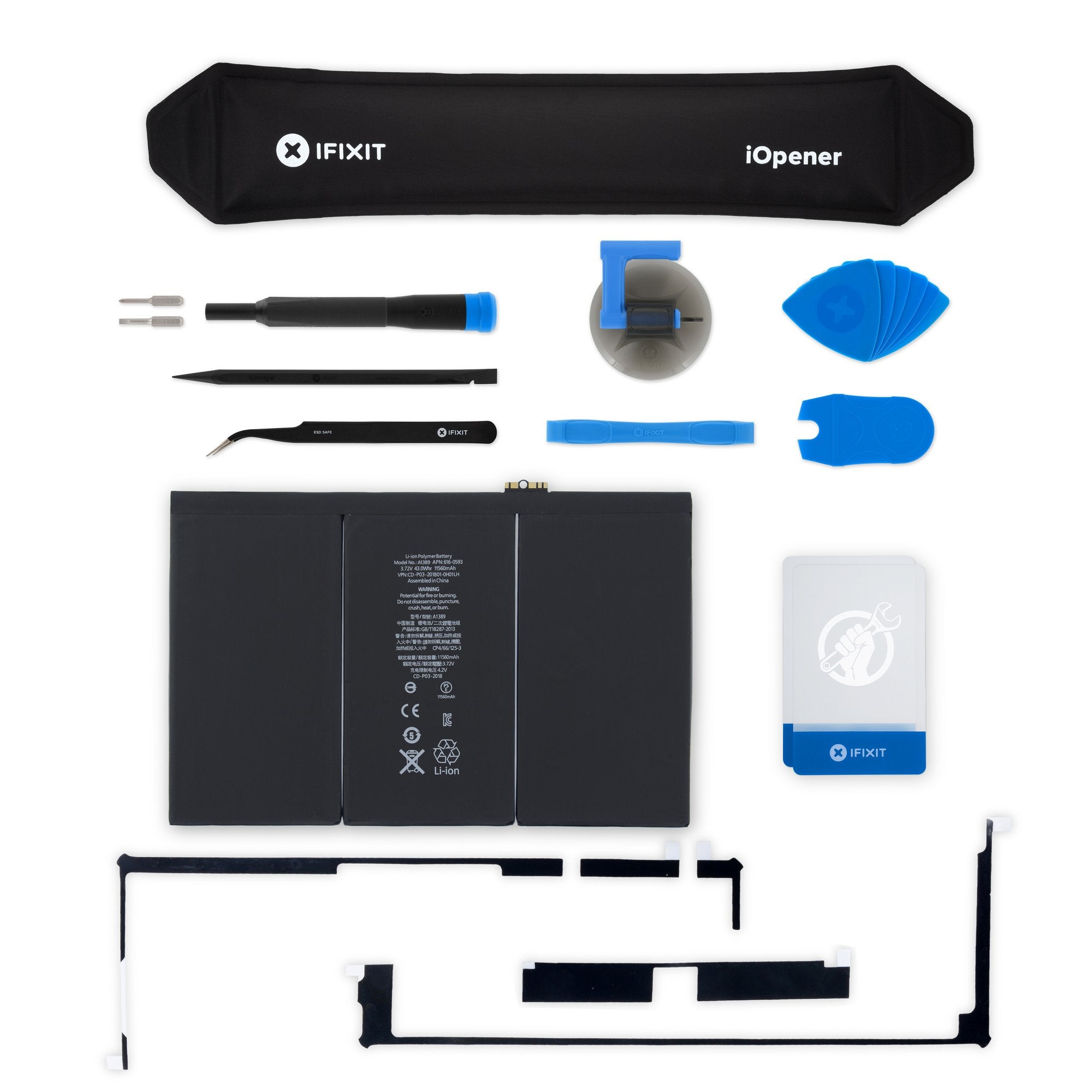 iPad 3/4 Battery Black New Fix Kit