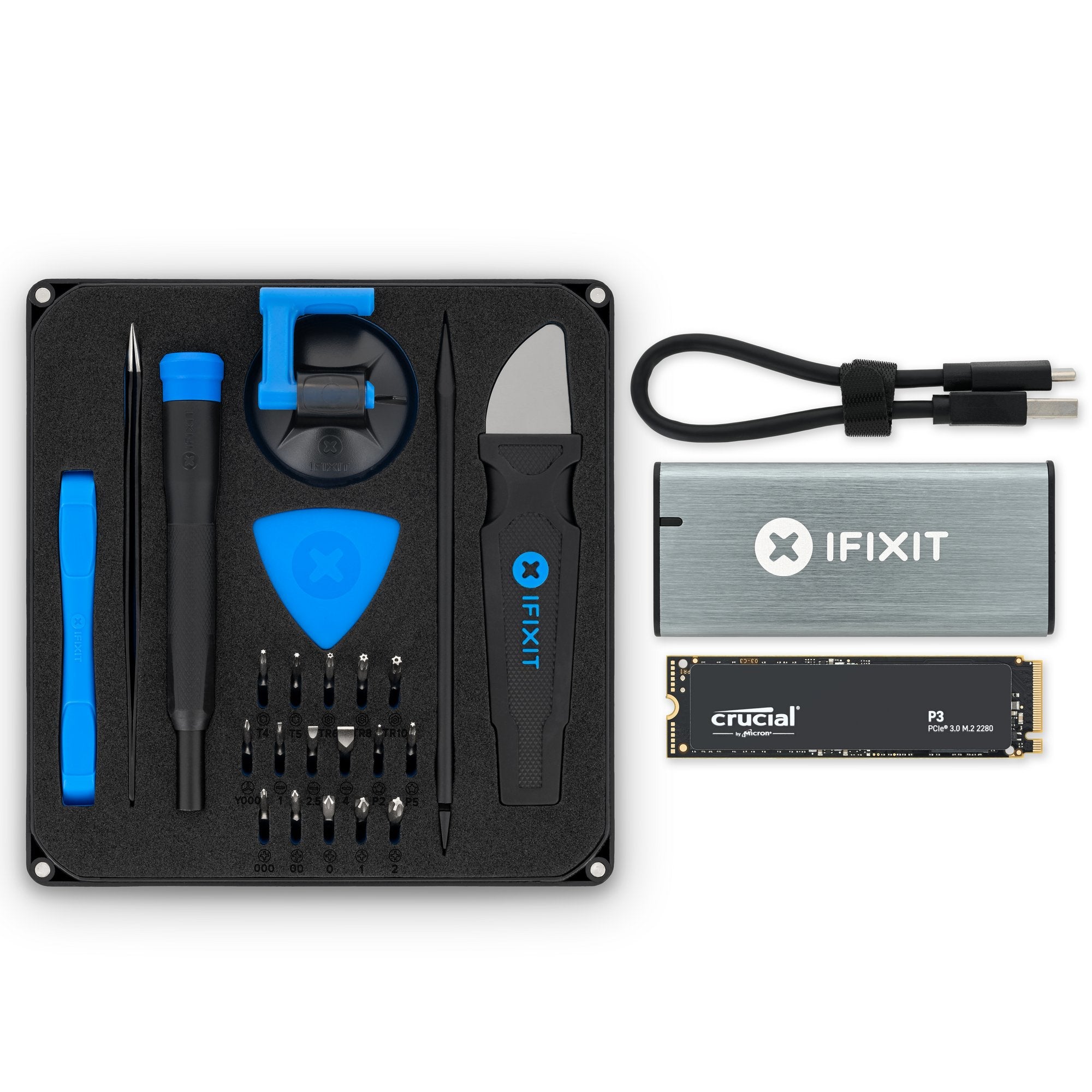 Crucial P3 M.2 2280 SSD—Your complete iFixit Fix Kit: a Crucial