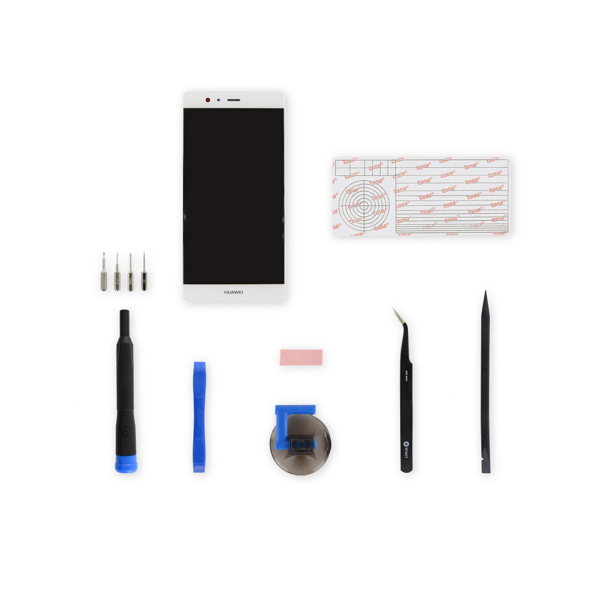 Huawei P9 Plus Screen White New Fix Kit