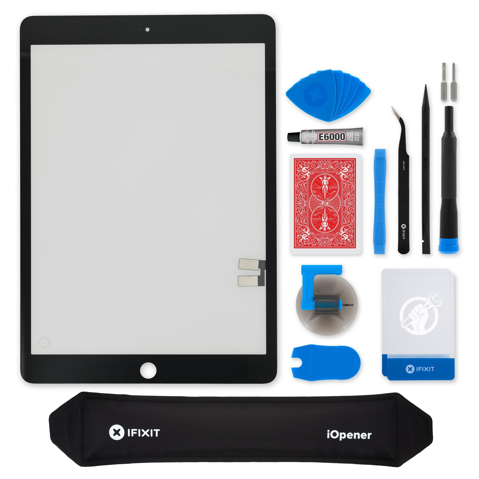 iPad 7/8 Screen Digitizer Black New Fix Kit