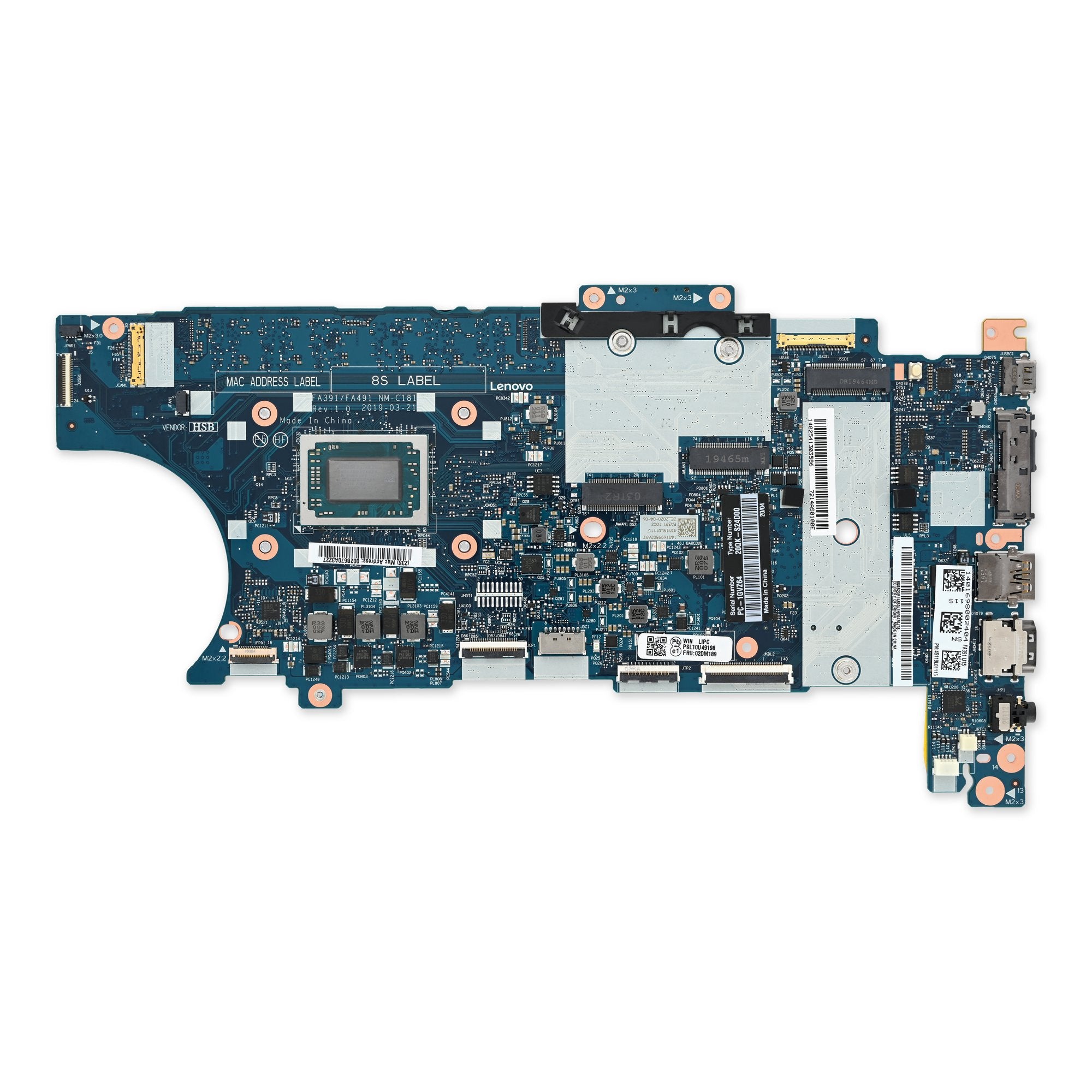 Lenovo ThinkPad T495s AMD Ryzen 5 Pro 3500U Motherboard Used