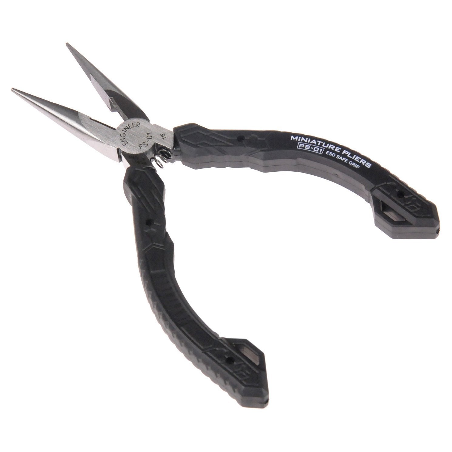 Needle Nose Plier: ESD-Safe, 1 1/8 in Max Jaw Opening, 6 in Overall Lg, 2  3/8 in Jaw Lg, Serrated