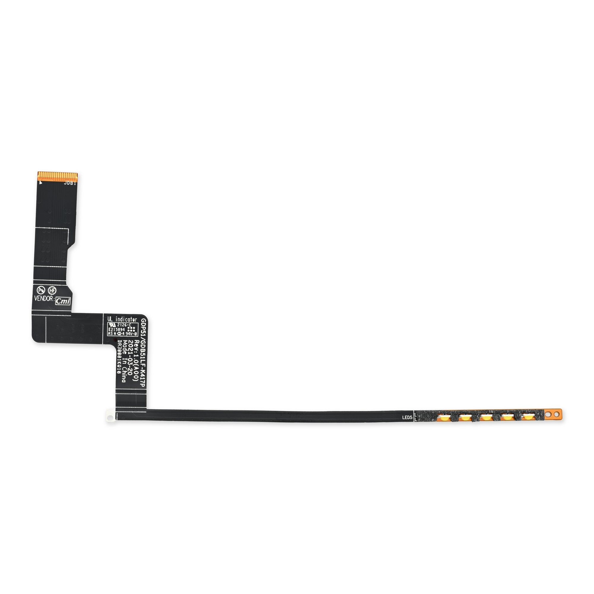 Dell XPS 15 9510 Power Indicator Cable Used