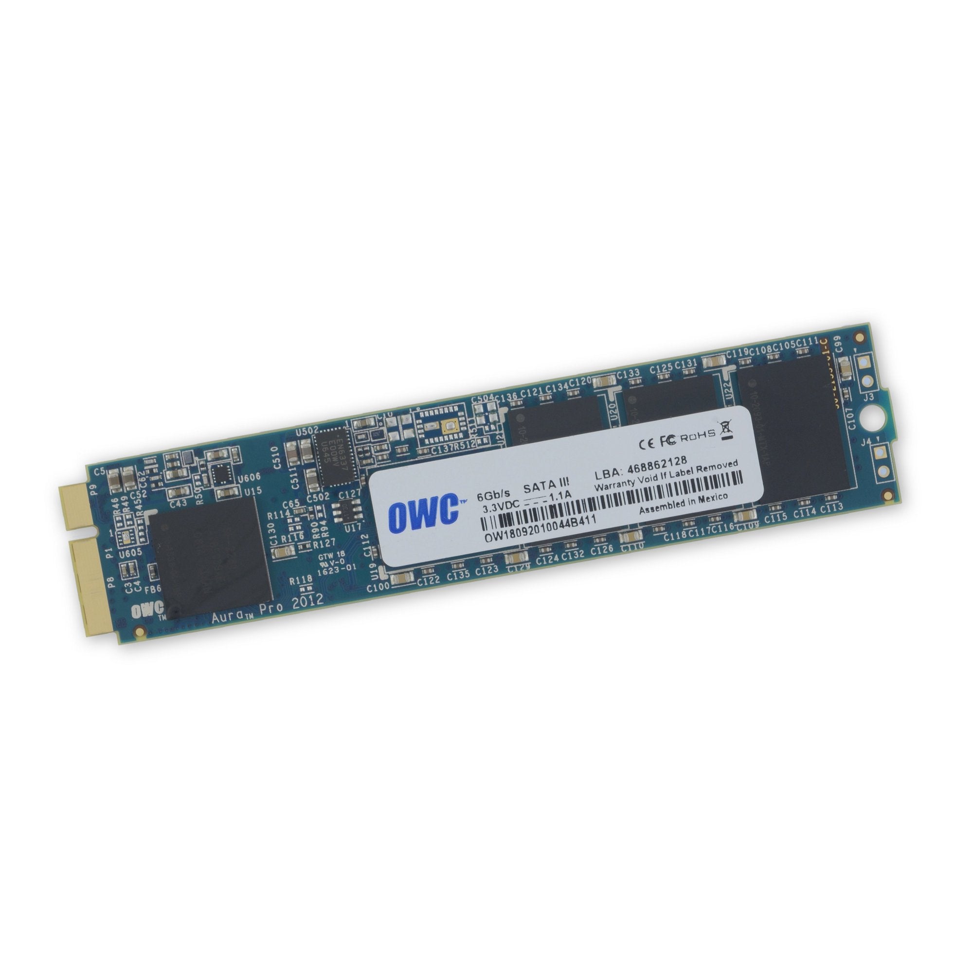 OWC Aura Pro 6G SSD for MacBook Air 11" and 13" (Mid 2012)