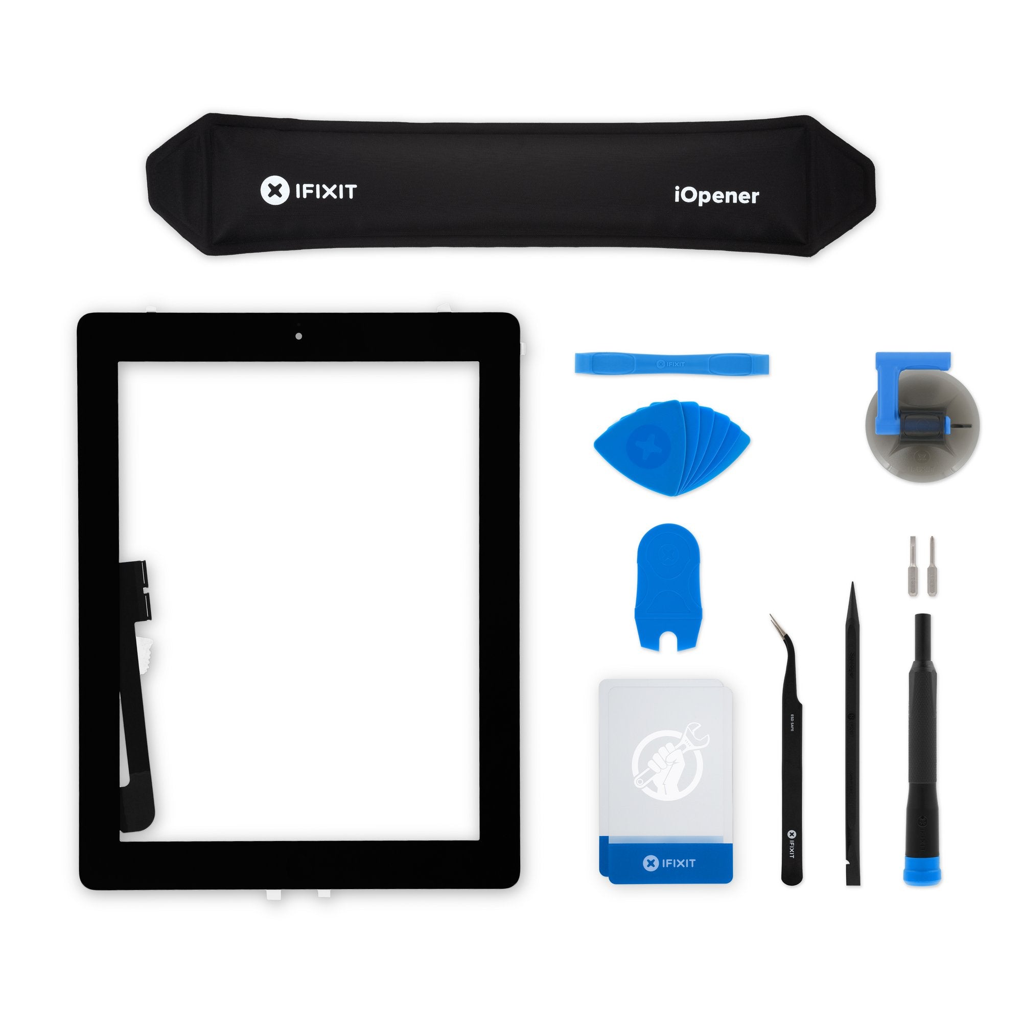 iPad 3 Screen Digitizer Assembly Black New Fix Kit