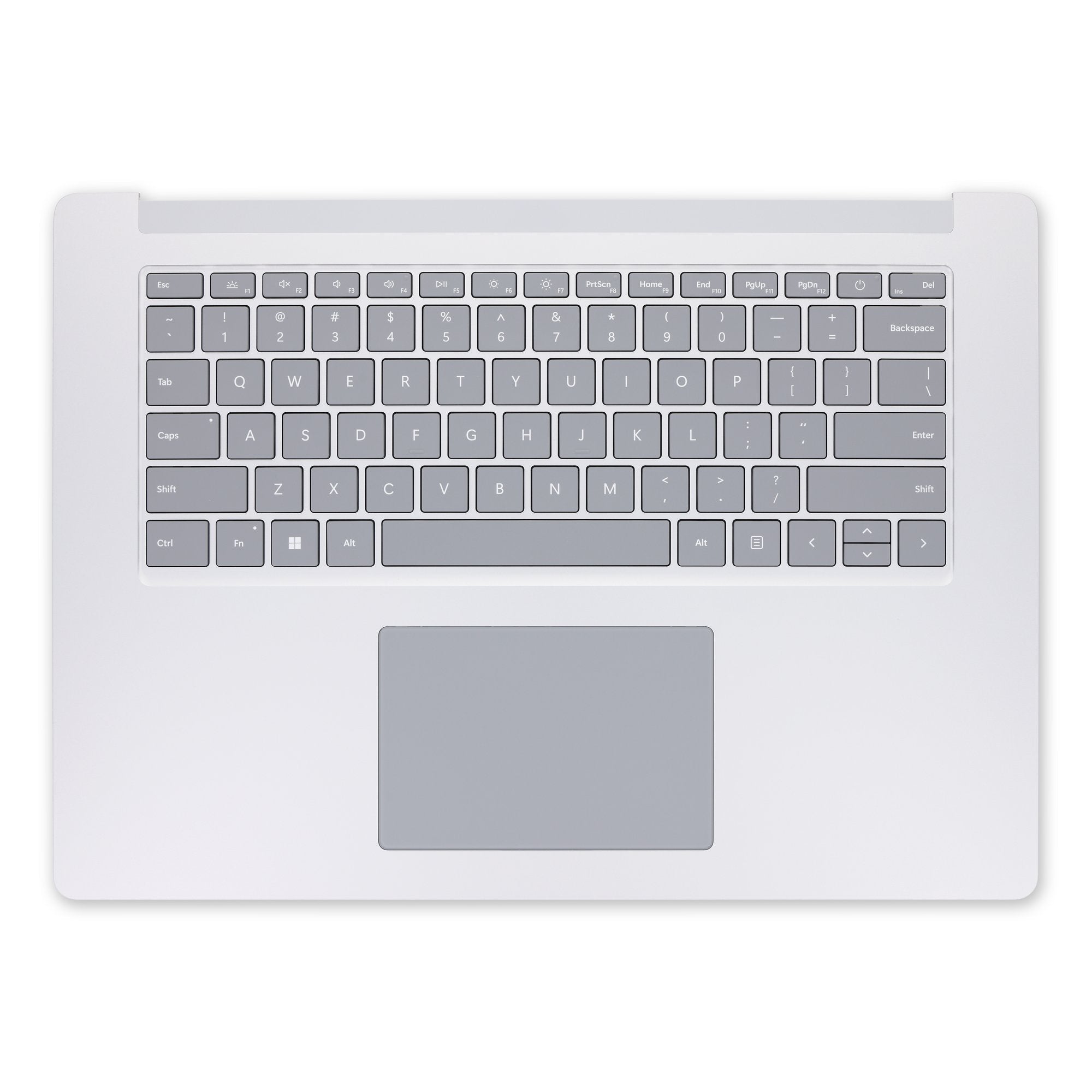 Surface Laptop 5 15" Top Cover and Keyboard - Genuine Platinum OEM English Keyboard
