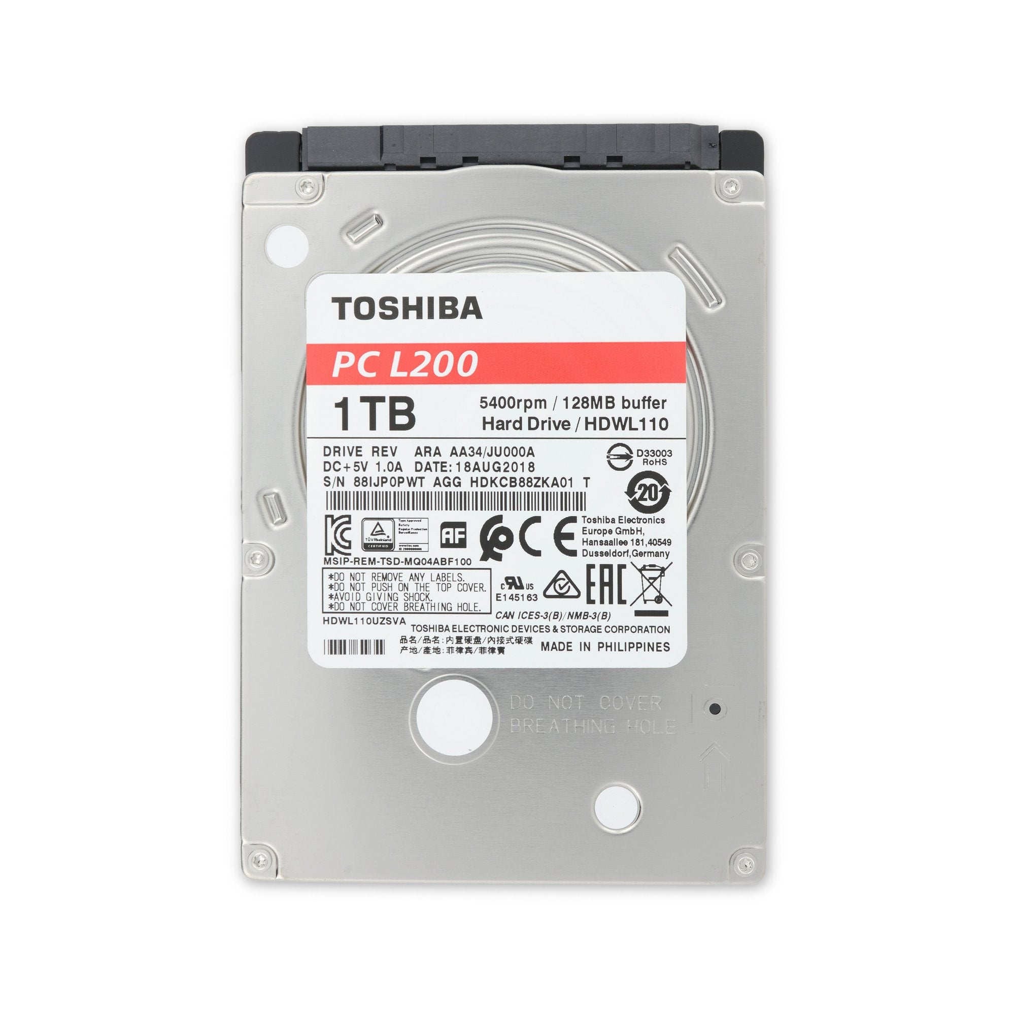 1 TB 5400 RPM 2.5" Hard Drive New