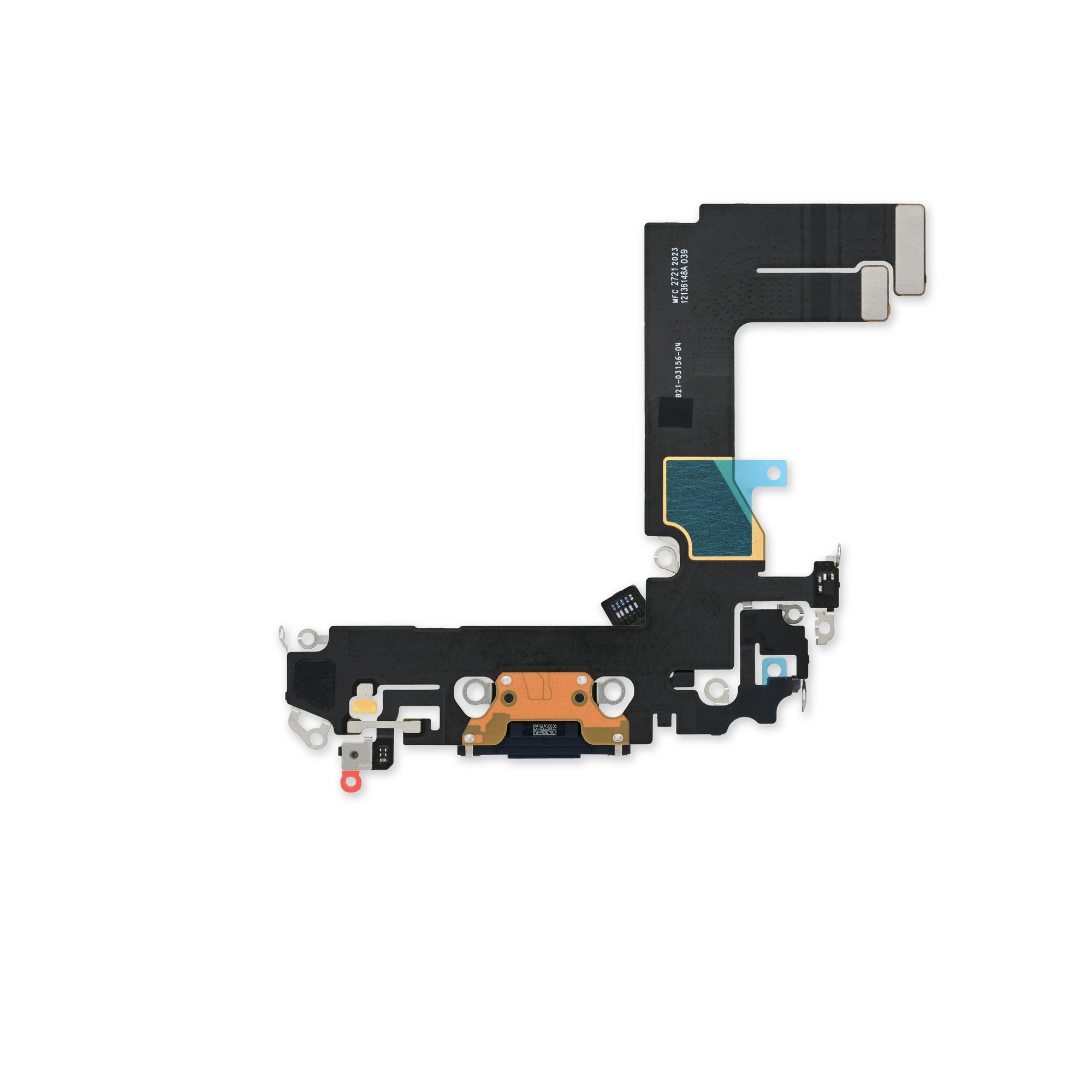 Dock charging flex cable for use with the iPhone 13 Pro Max (Blue)