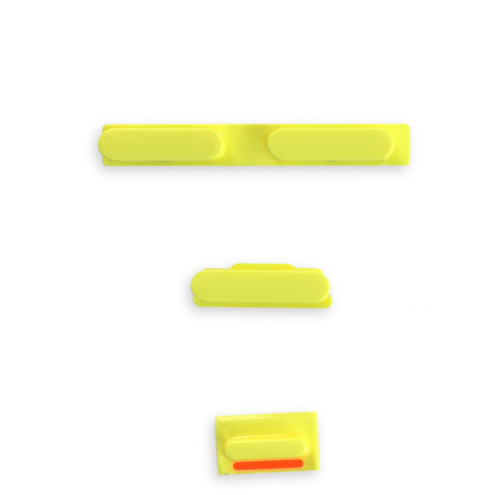 iPhone 5c Case Button Set Yellow New