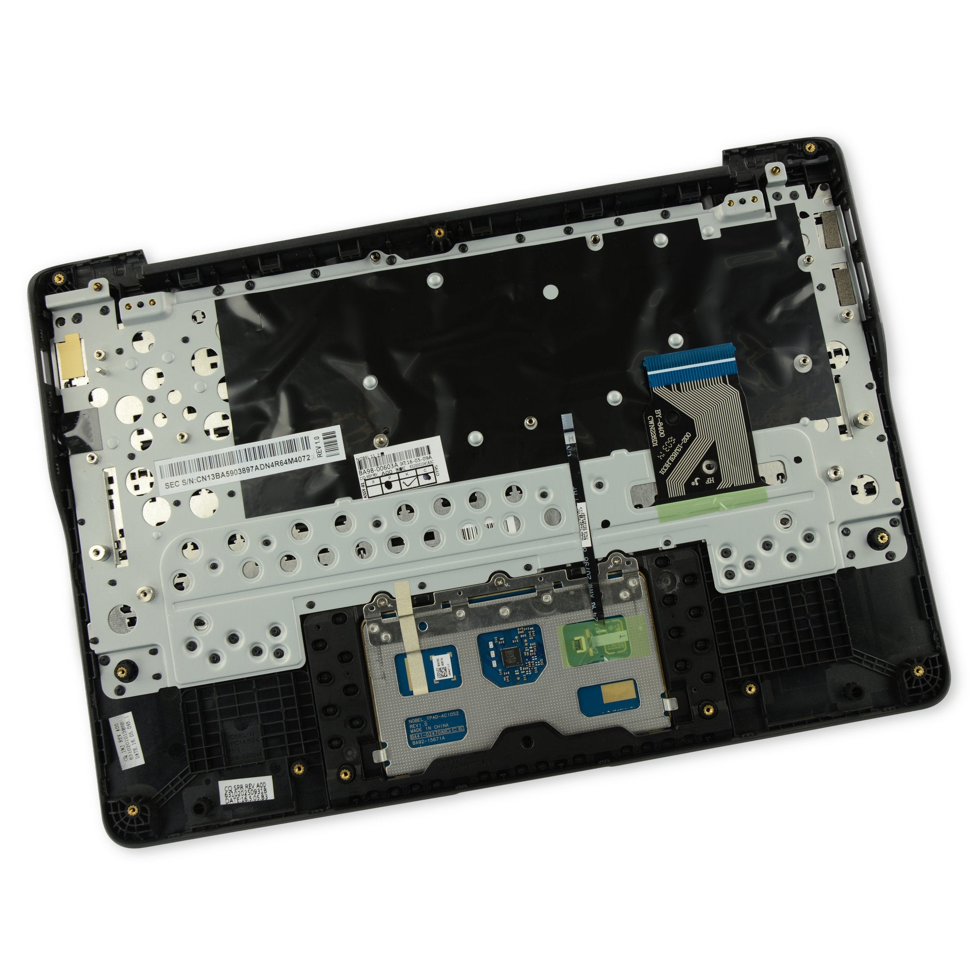 Samsung Chromebook XE500C13 Palmrest Keyboard Touchpad Assembly