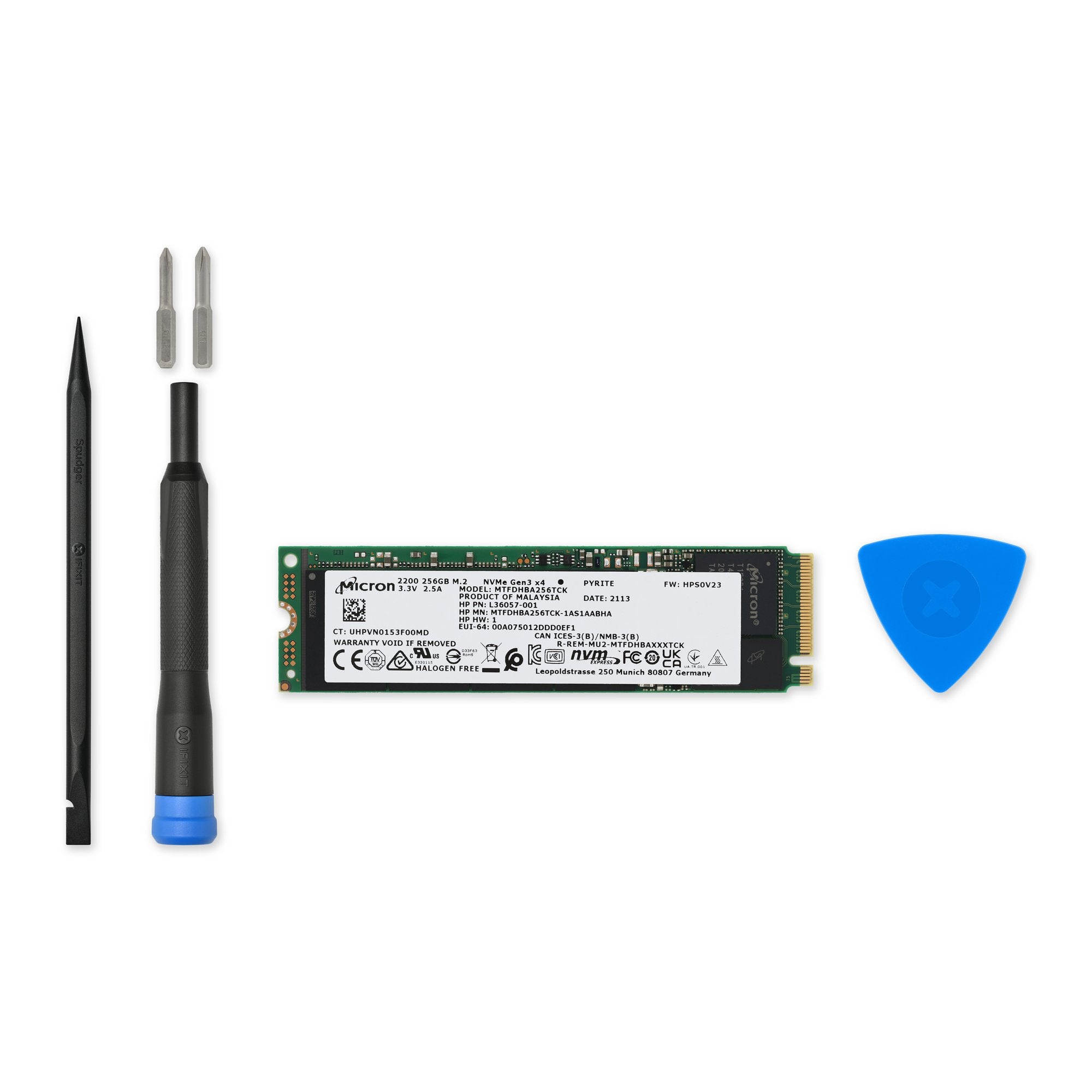 HP PCIe NVMe SSD - Genuine 256 GB New Fix Kit